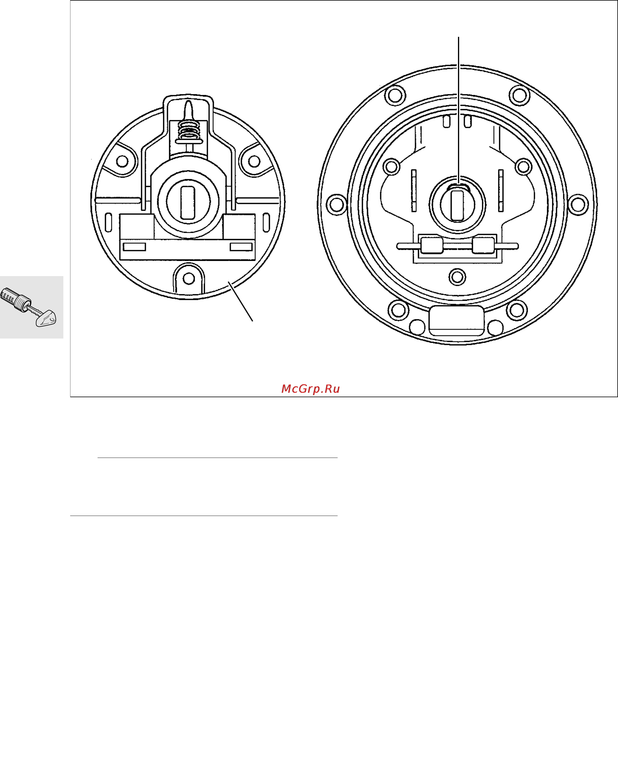 BMW R850 1100R (2000) [400/464] Removing and installing lock barrel for fuel tank filler cap