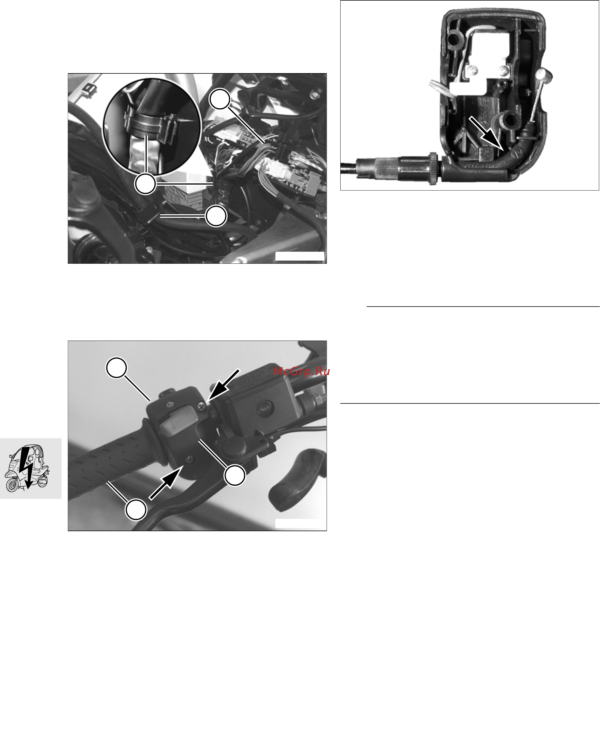 BMW C1 (2001) [402/458] Combination switch right removal and installation