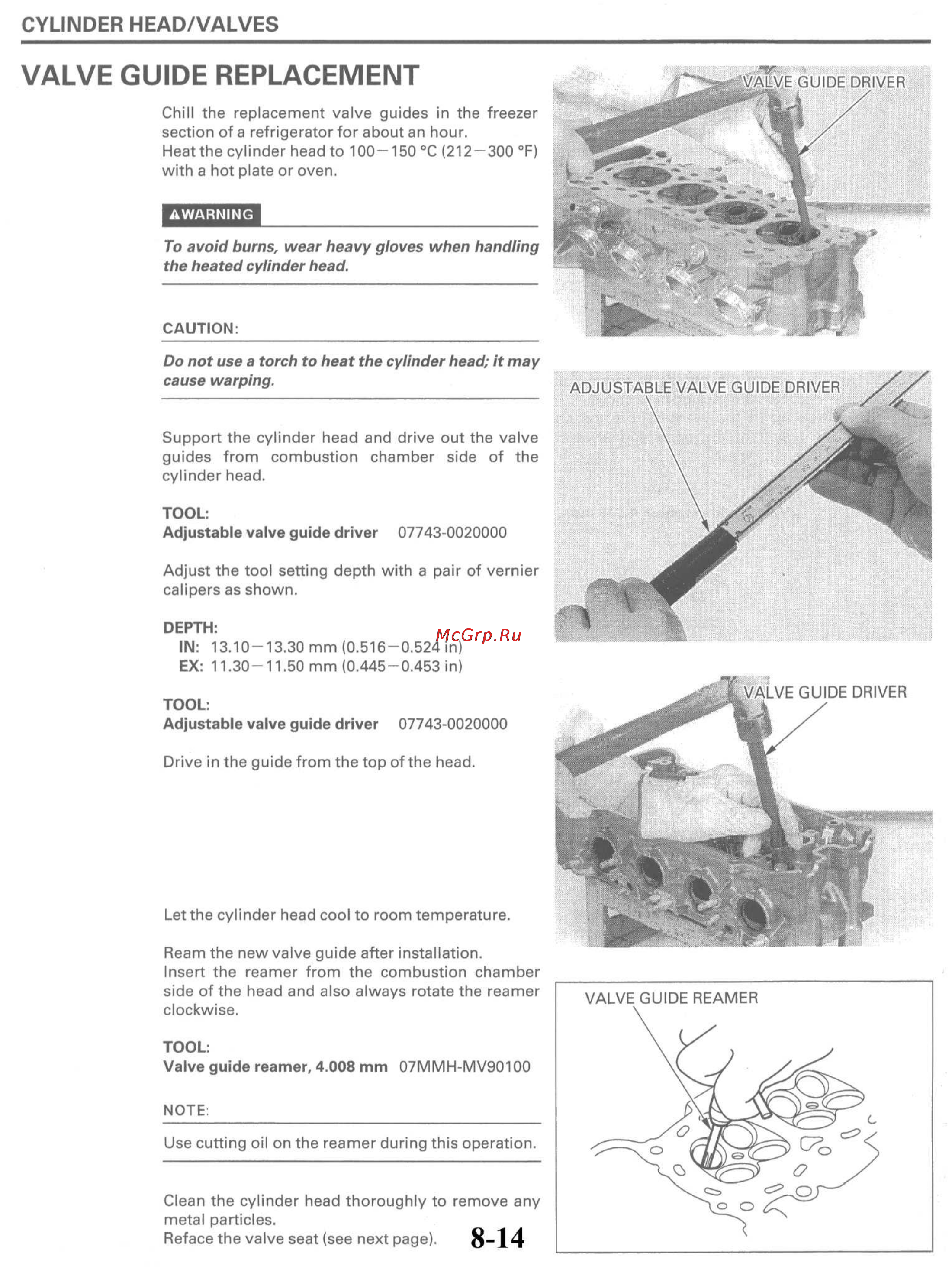 Honda HORNET CB600FW (1996) [162/372] Cylinder head valves