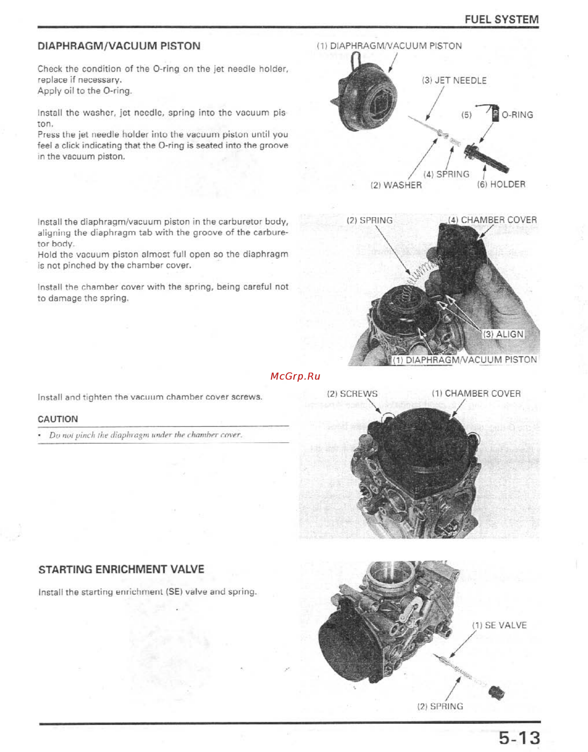 Honda CBR900RR (1996-1998) [118/407] Diaphragm vacuum piston