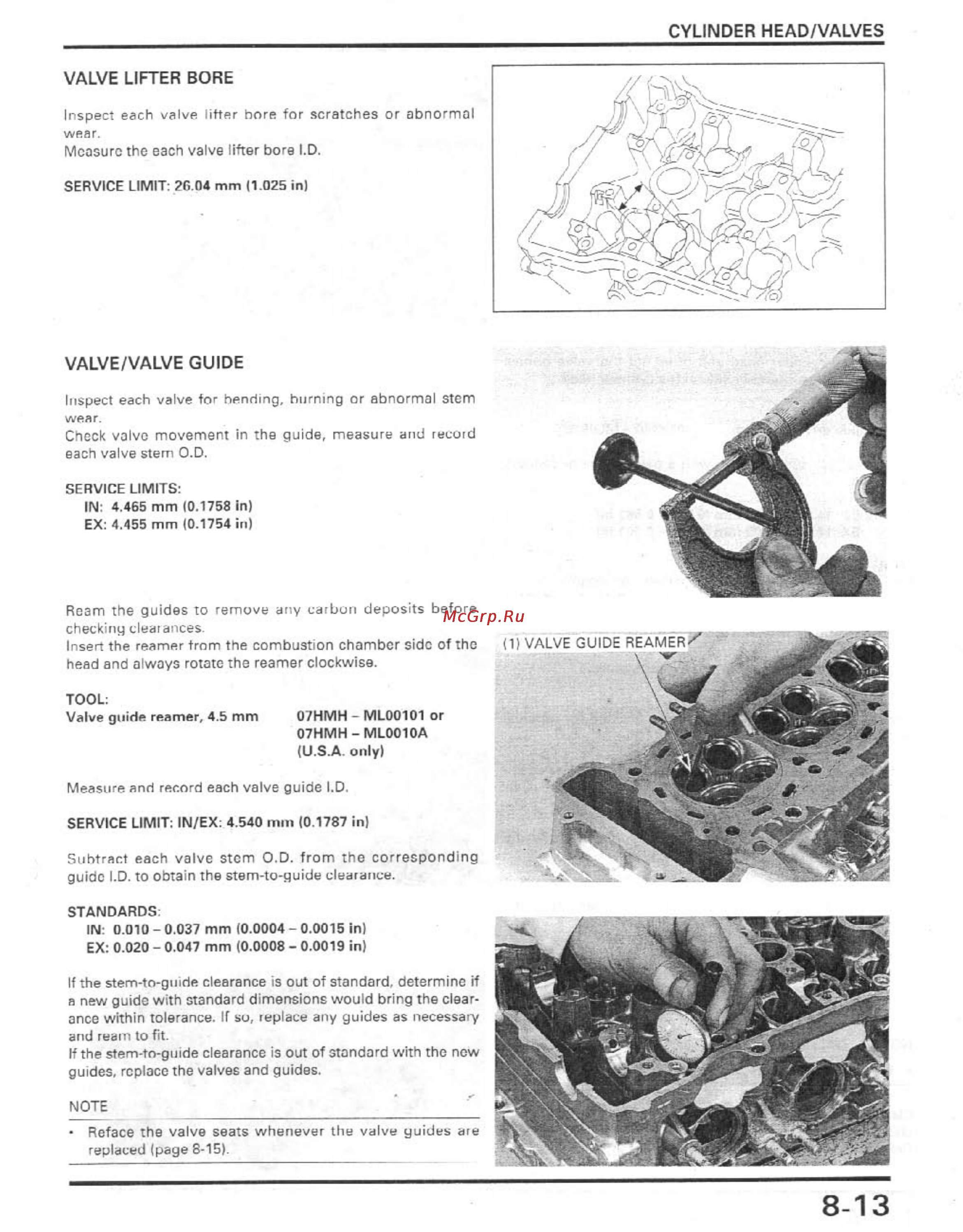 Honda CBR900RR (1996-1998) [172/407] Cylinder head valves