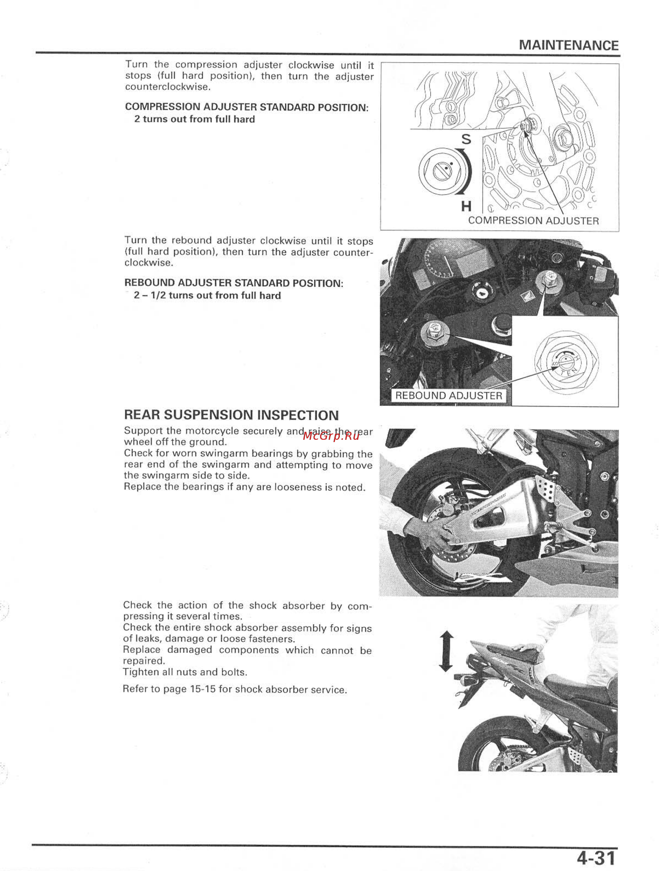 Honda CBR600RR Инструкция по эксплуатации онлайн [104/529] 114531