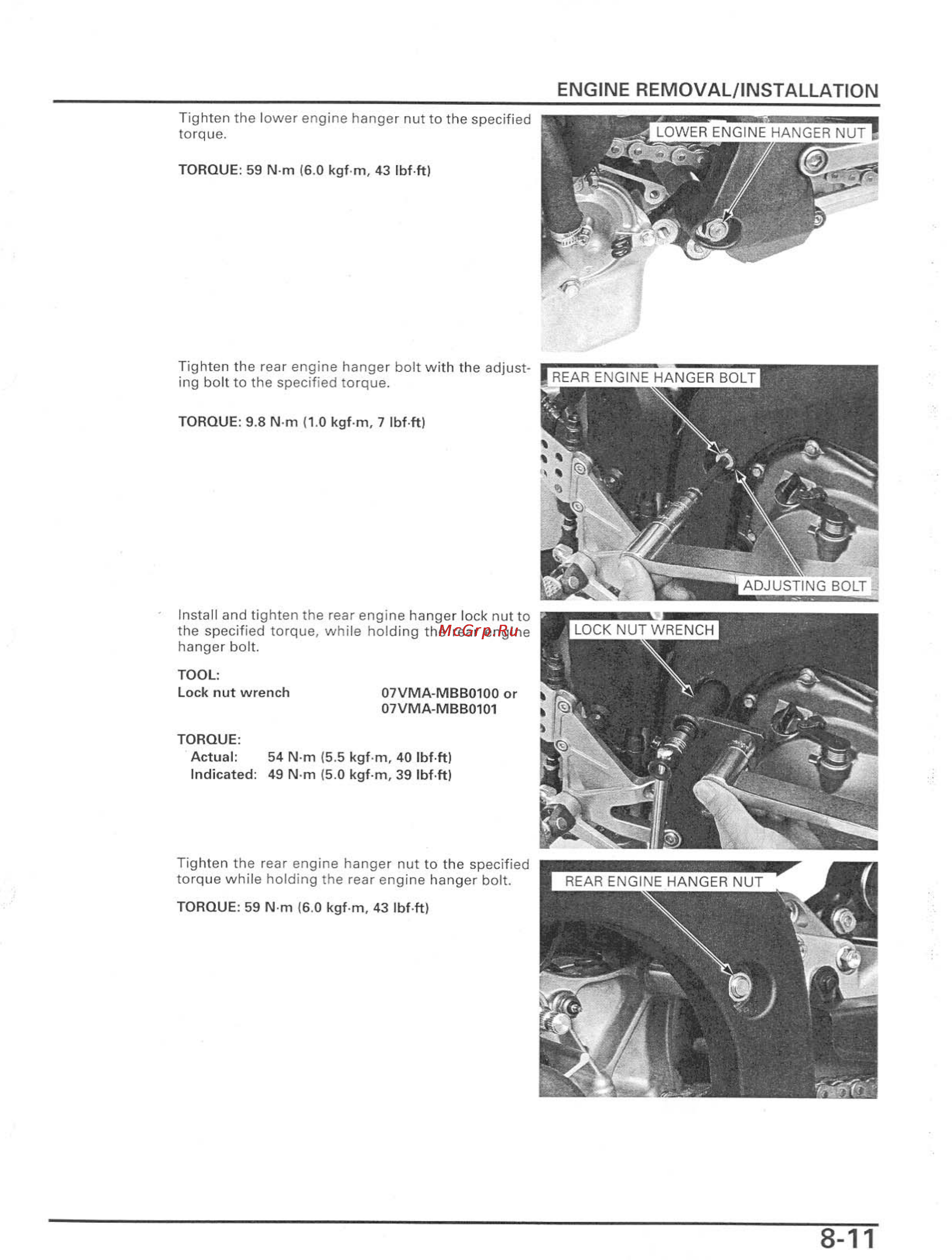 Honda CBR600RR Инструкция по эксплуатации онлайн [250/529] 114531