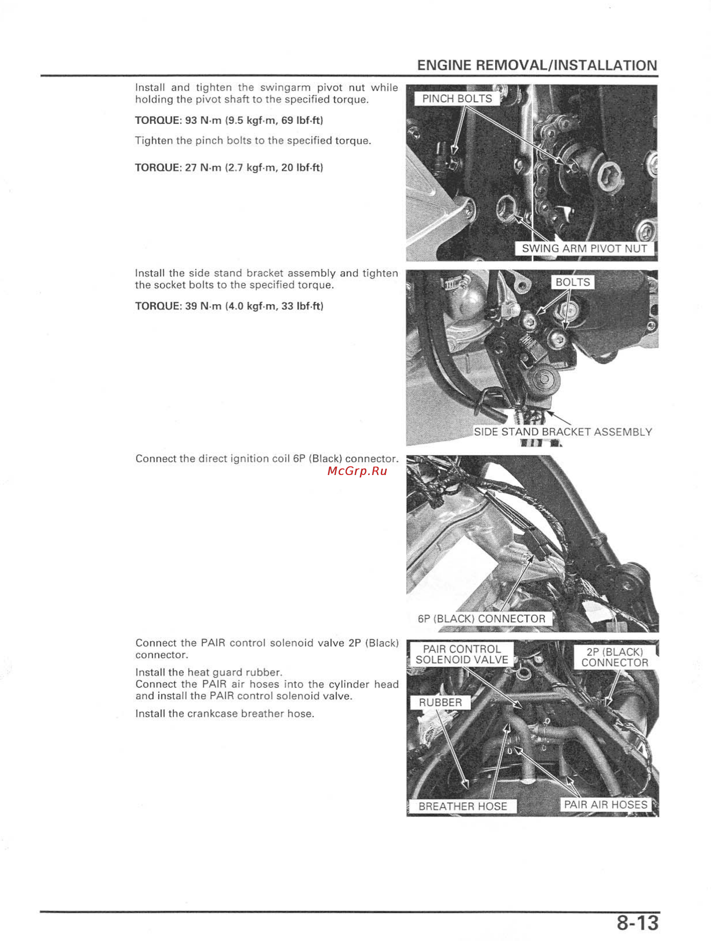 Honda CBR600RR Инструкция по эксплуатации онлайн [252/529] 114531