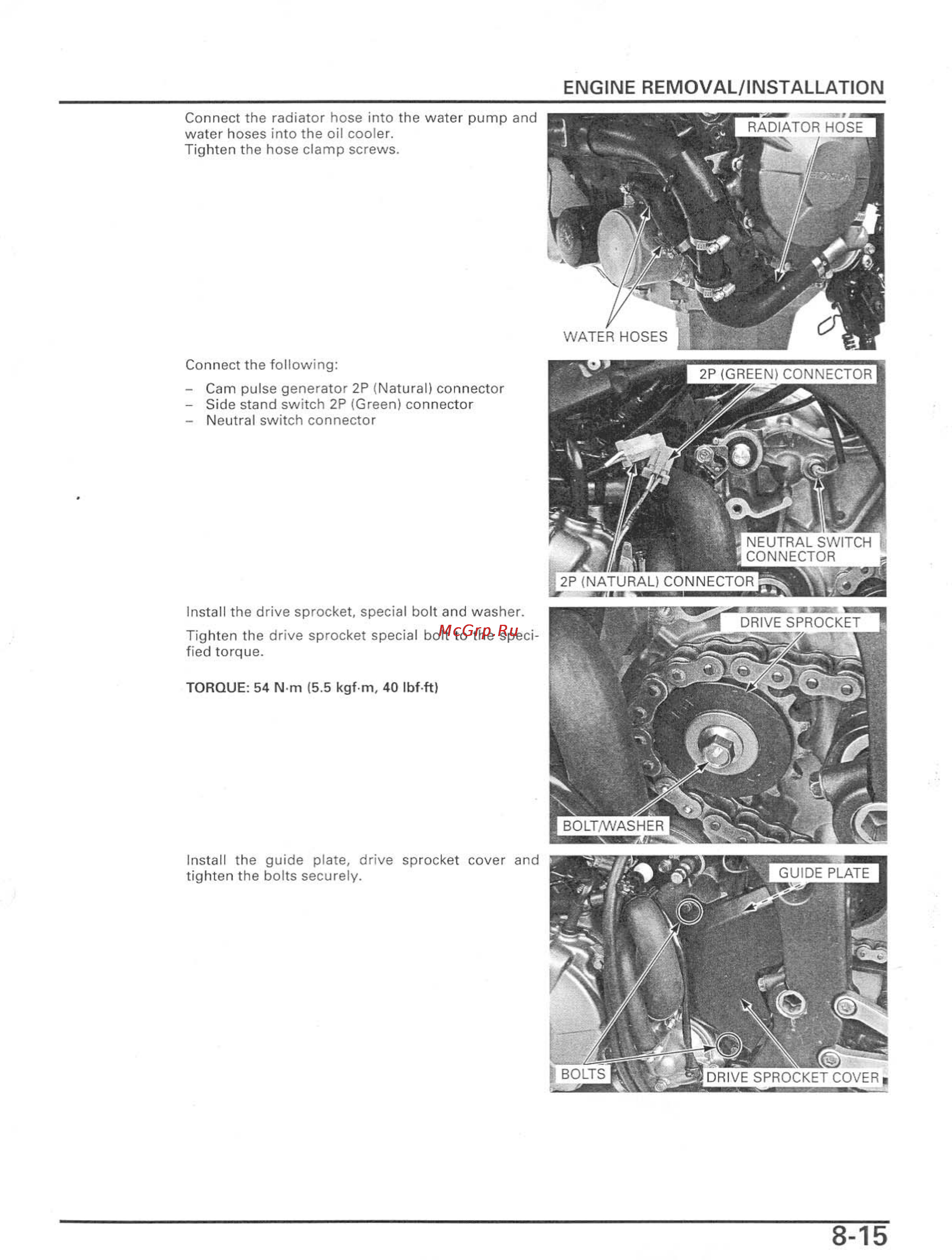 Honda CBR600RR Инструкция по эксплуатации онлайн [254/529] 114531