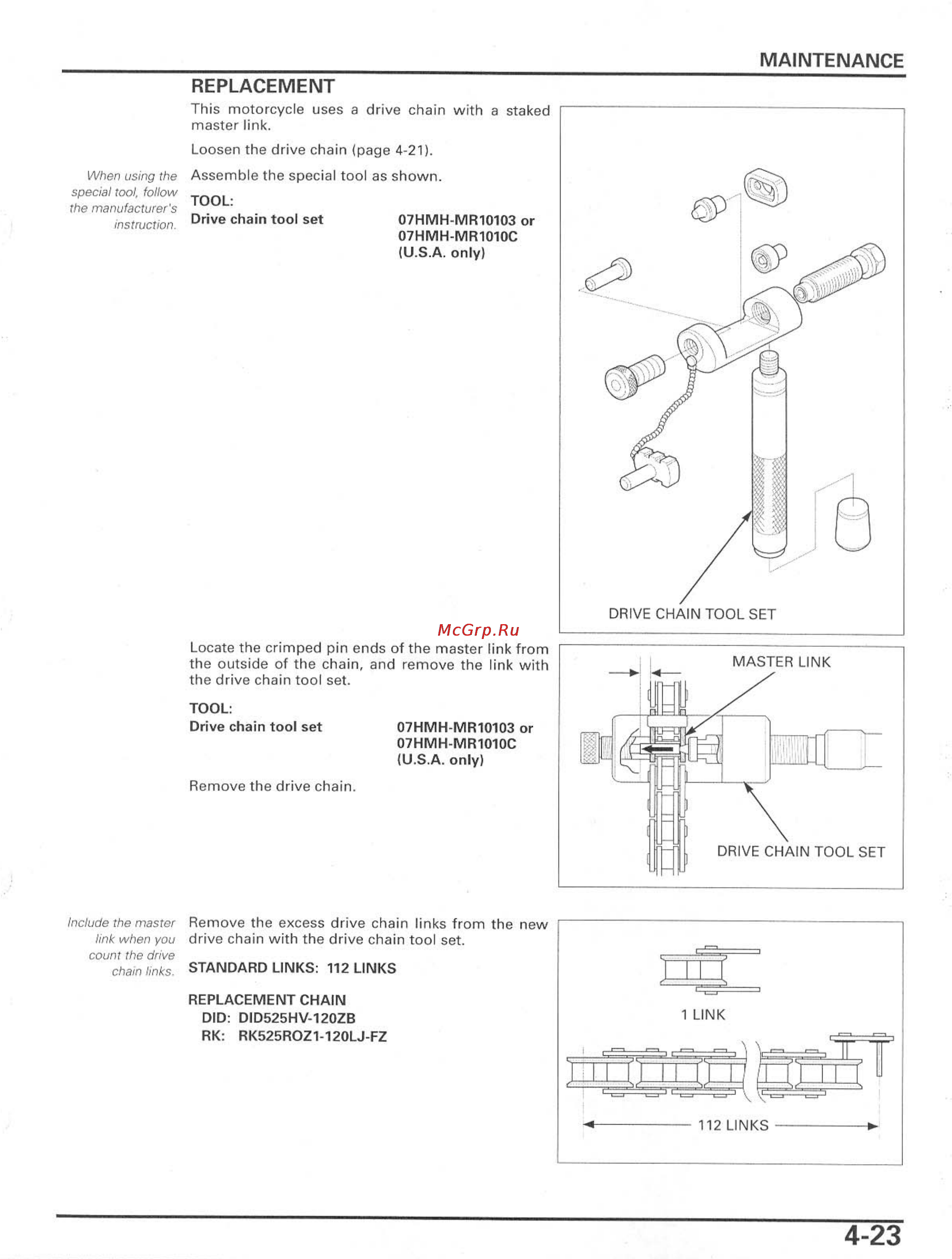Honda CBR600RR Инструкция по эксплуатации онлайн [96/529] 114531