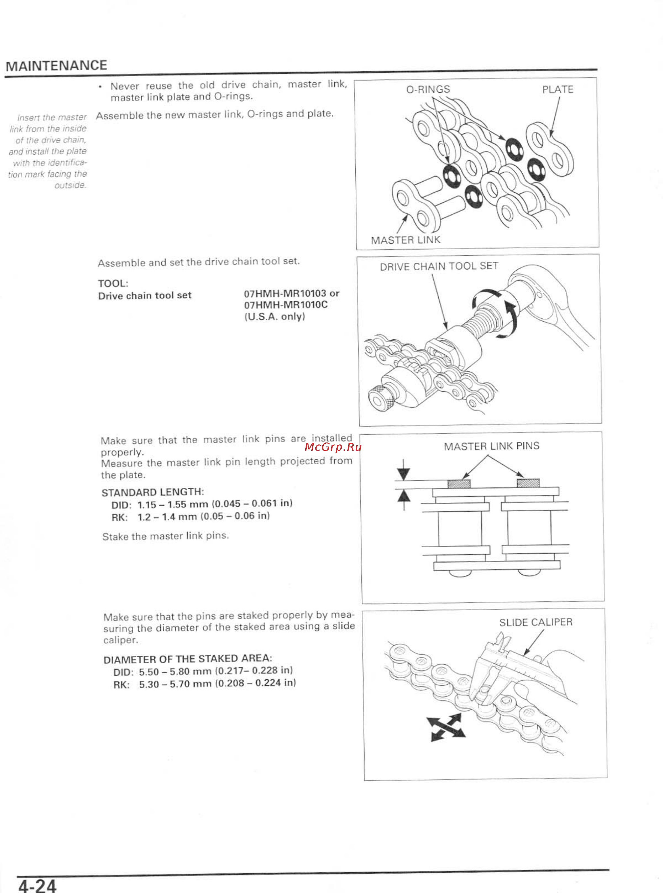 Honda CBR600RR Инструкция по эксплуатации онлайн [97/529] 114531