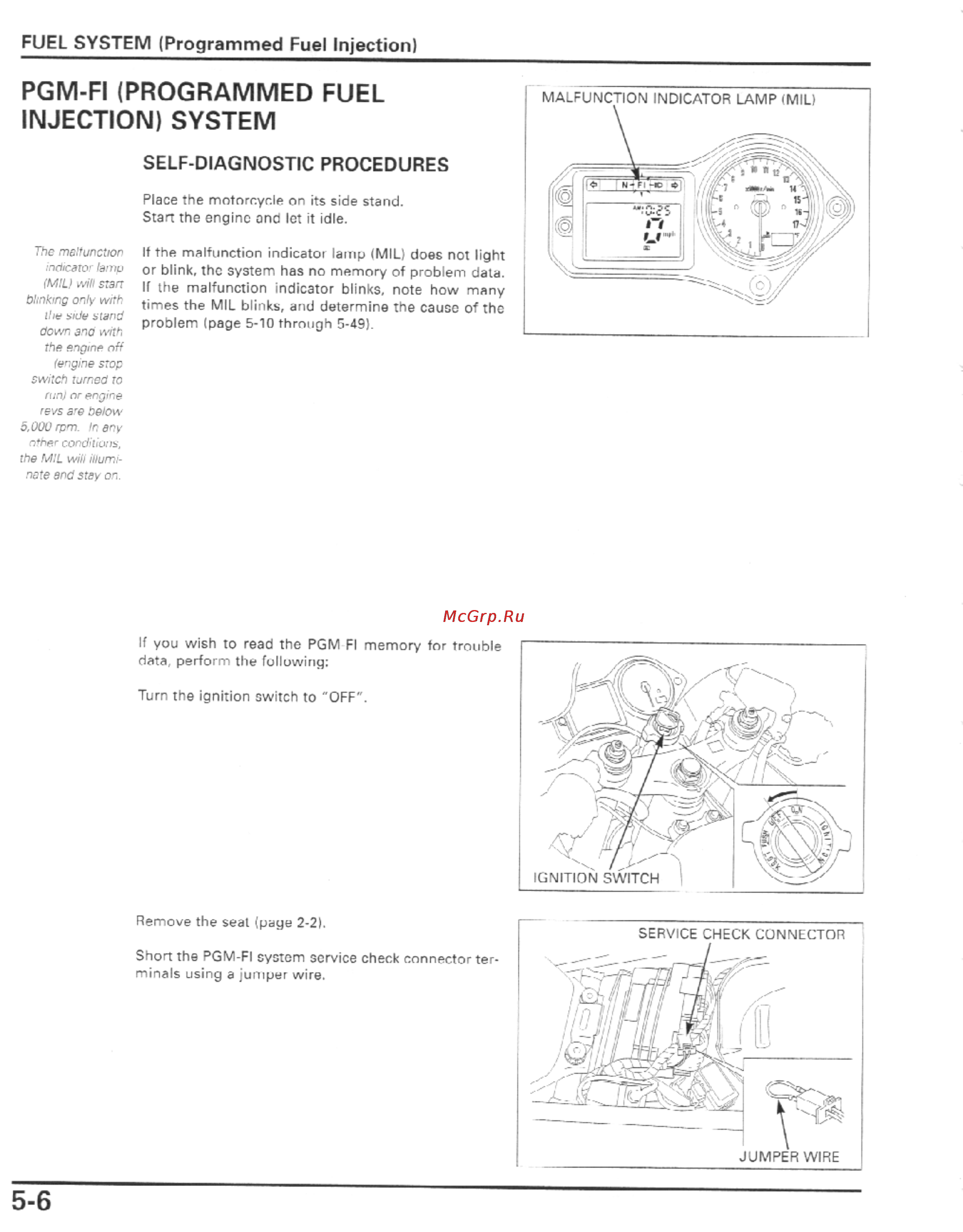 Honda CBR600F4I (2001-2003) [119/492] Pgm fi programmed fuel injection system