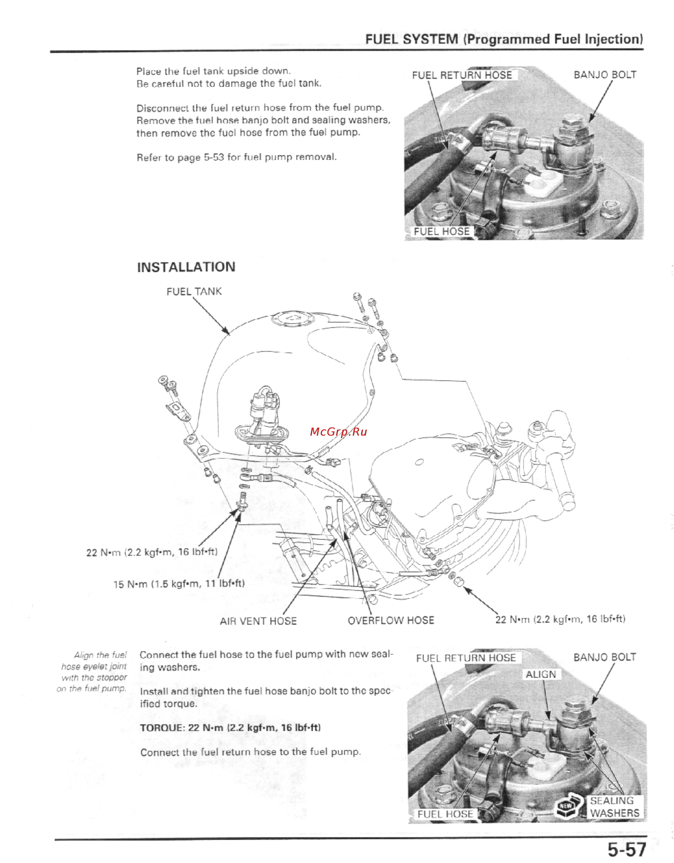 Honda CBR600F4I (2001-2003) [170/492] Fuel system programmed fuel injection
