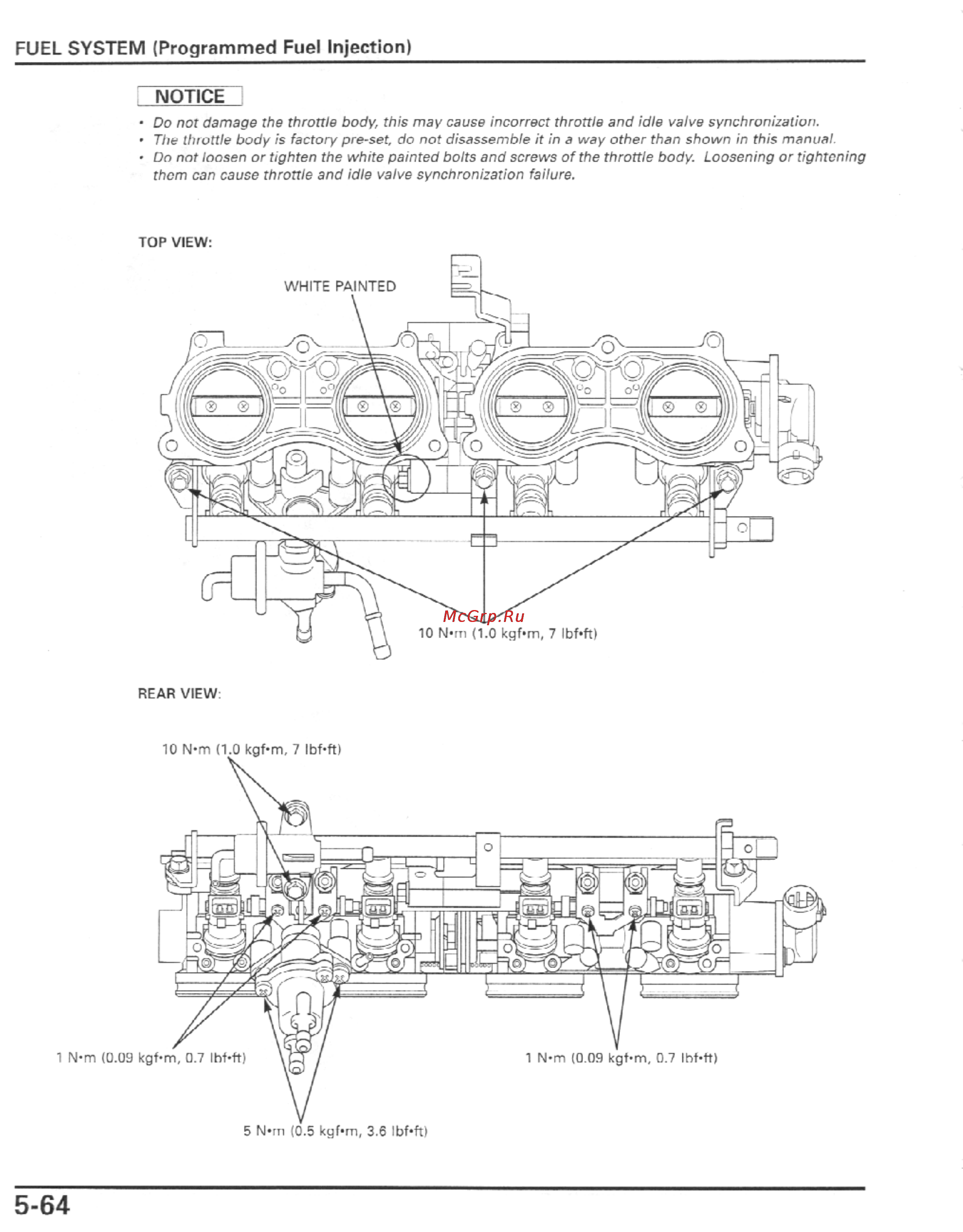 Honda CBR600F4I (2001-2003) [177/492] Fuel system programmed fuel injection