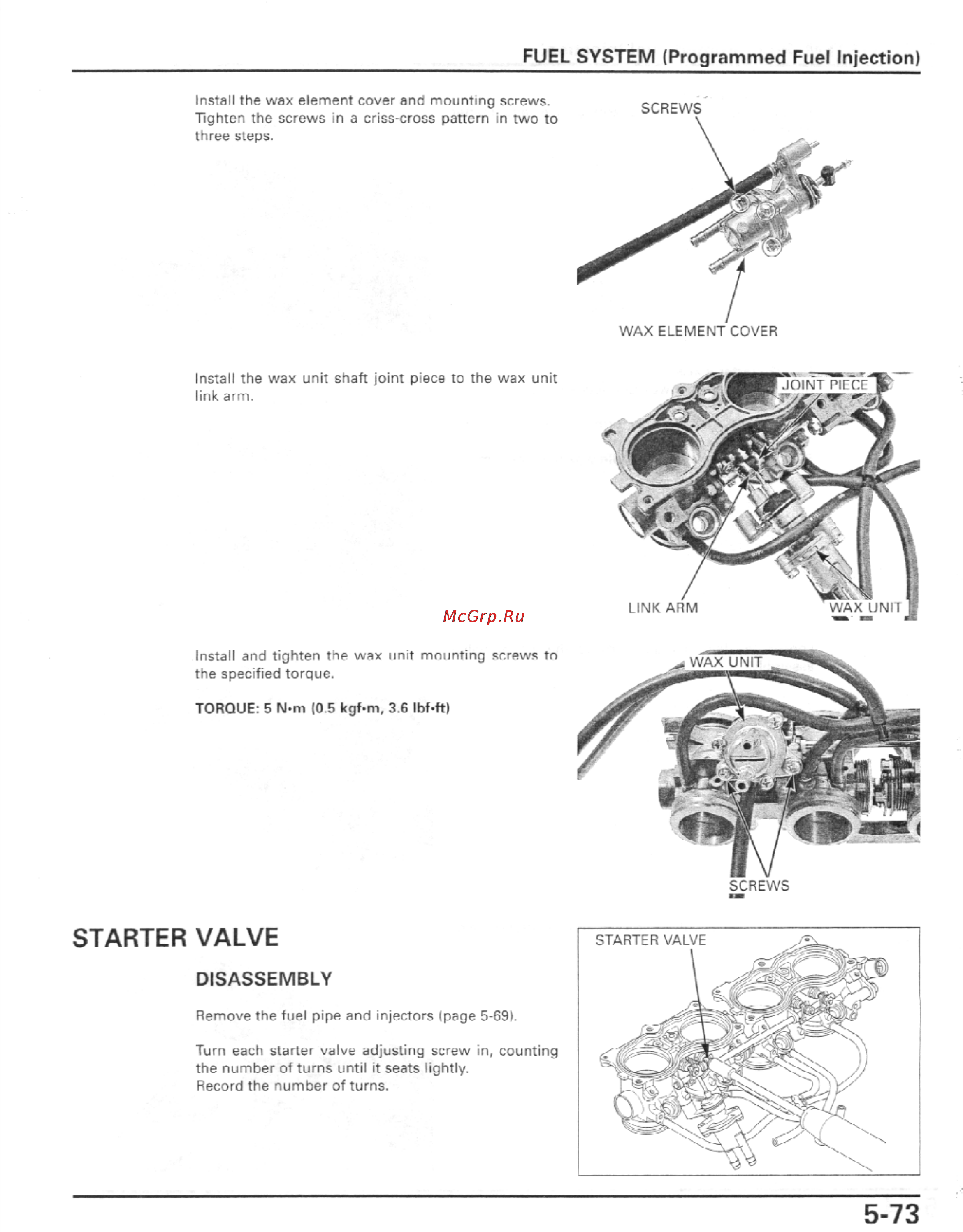 Honda CBR600F4I (2001-2003) [186/492] Starter valve