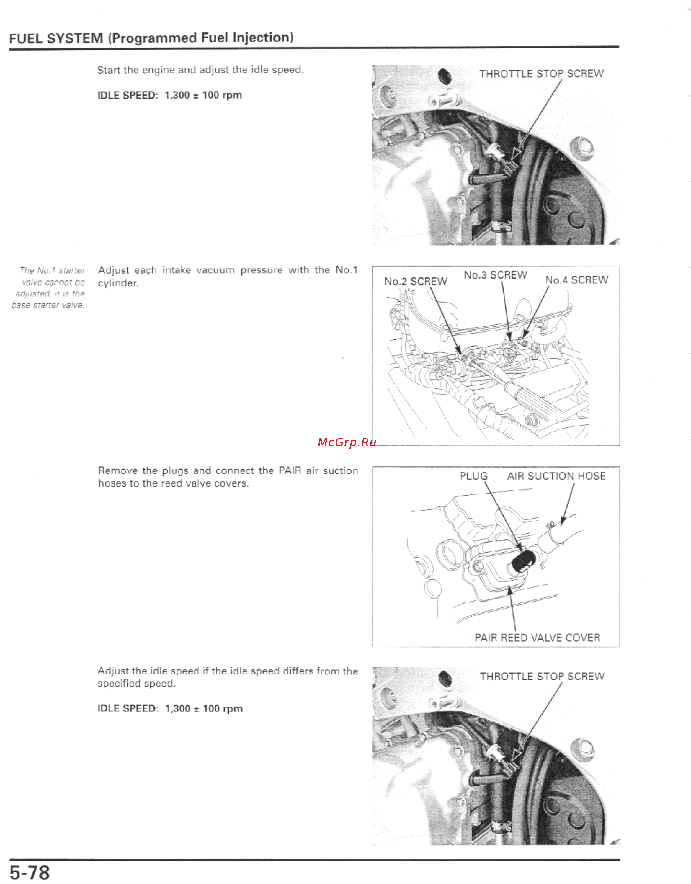 Honda CBR600F4I (2001-2003) [191/492] Fuel system programmed fuel injection