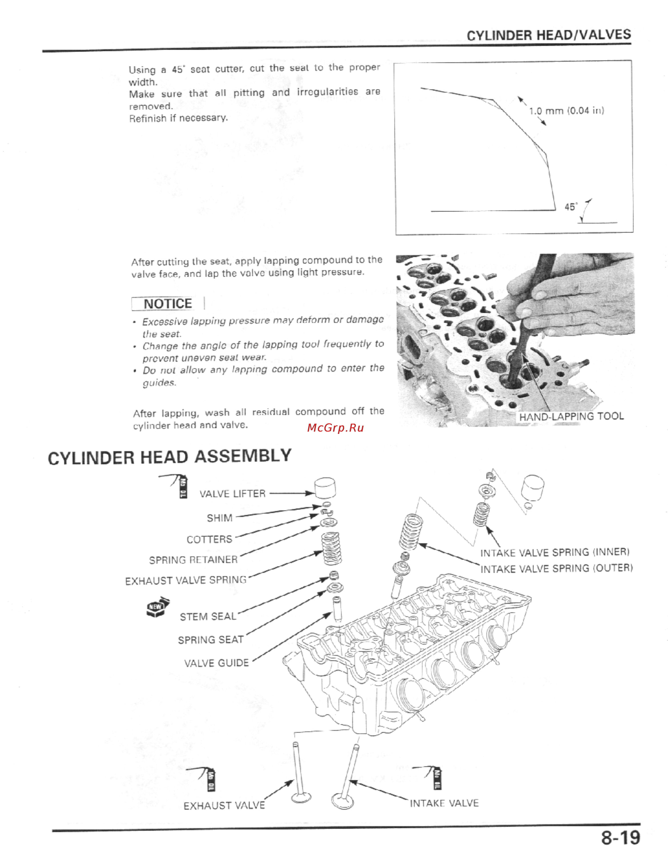 Honda CBR600F4I (2001-2003) [260/492] Cylinder head assembly