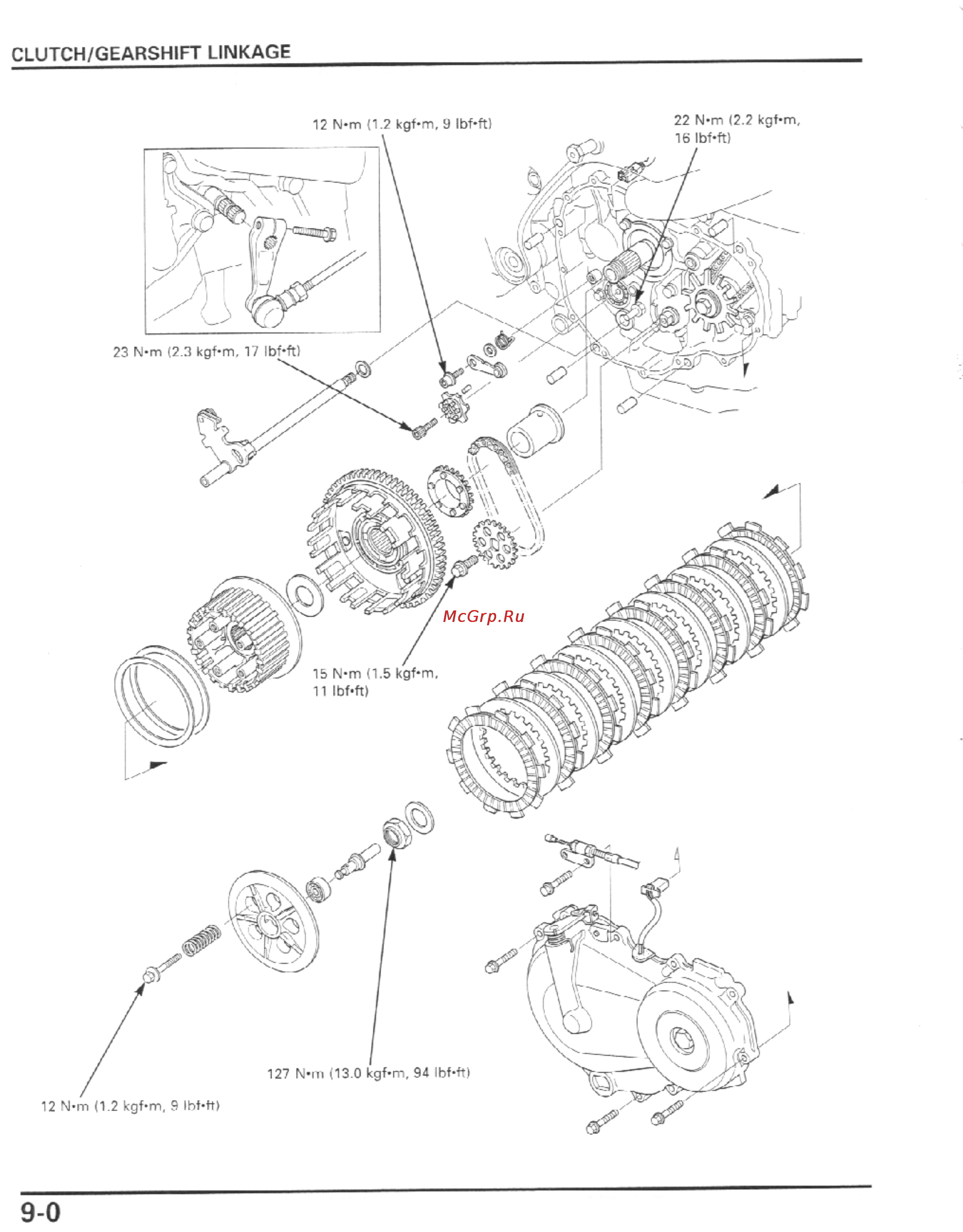 Honda CBR600F4I (2001-2003) [273/492] Clutch gearshift linkage