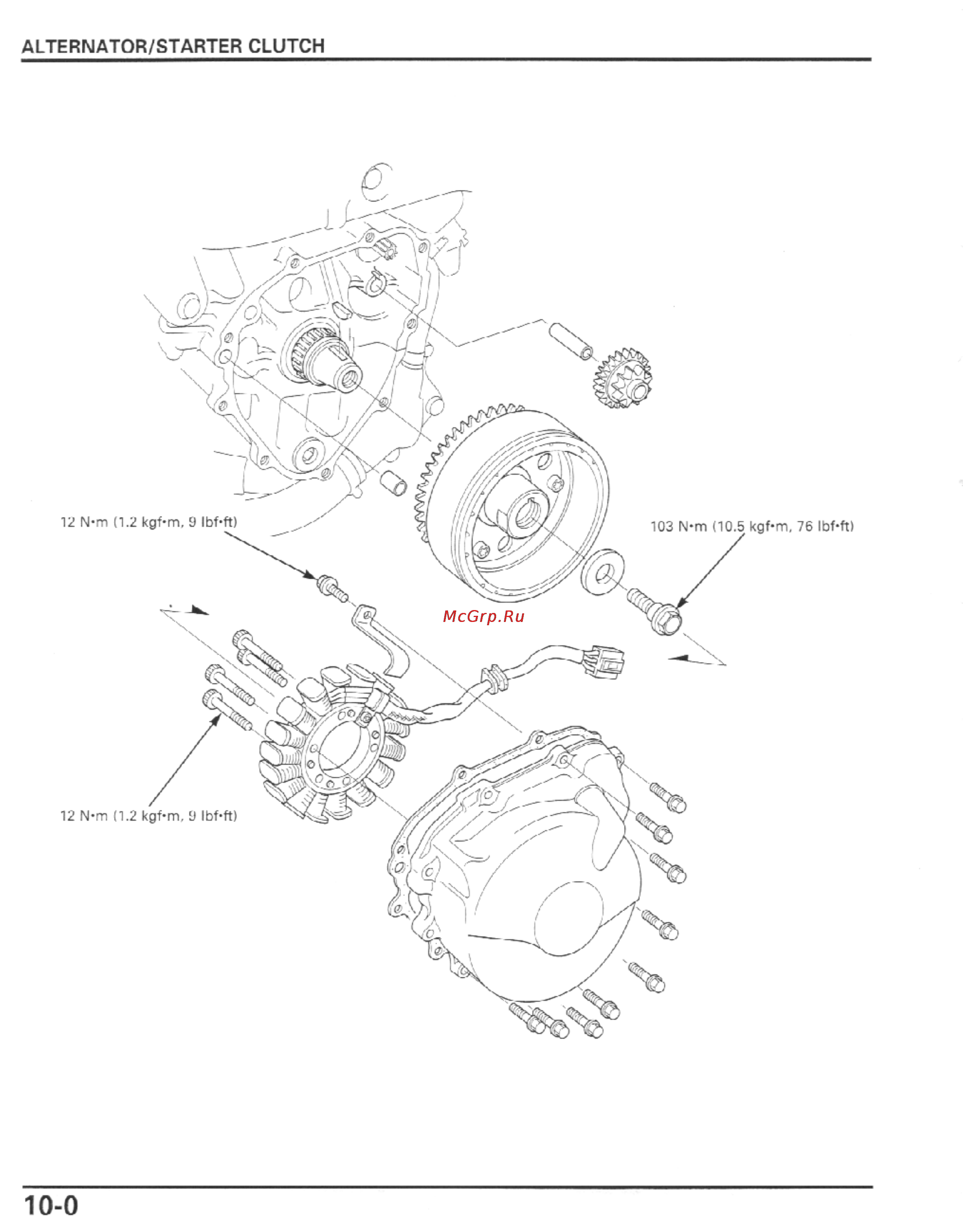 Honda CBR600F4I (2001-2003) [291/492] Alternator starter clutch