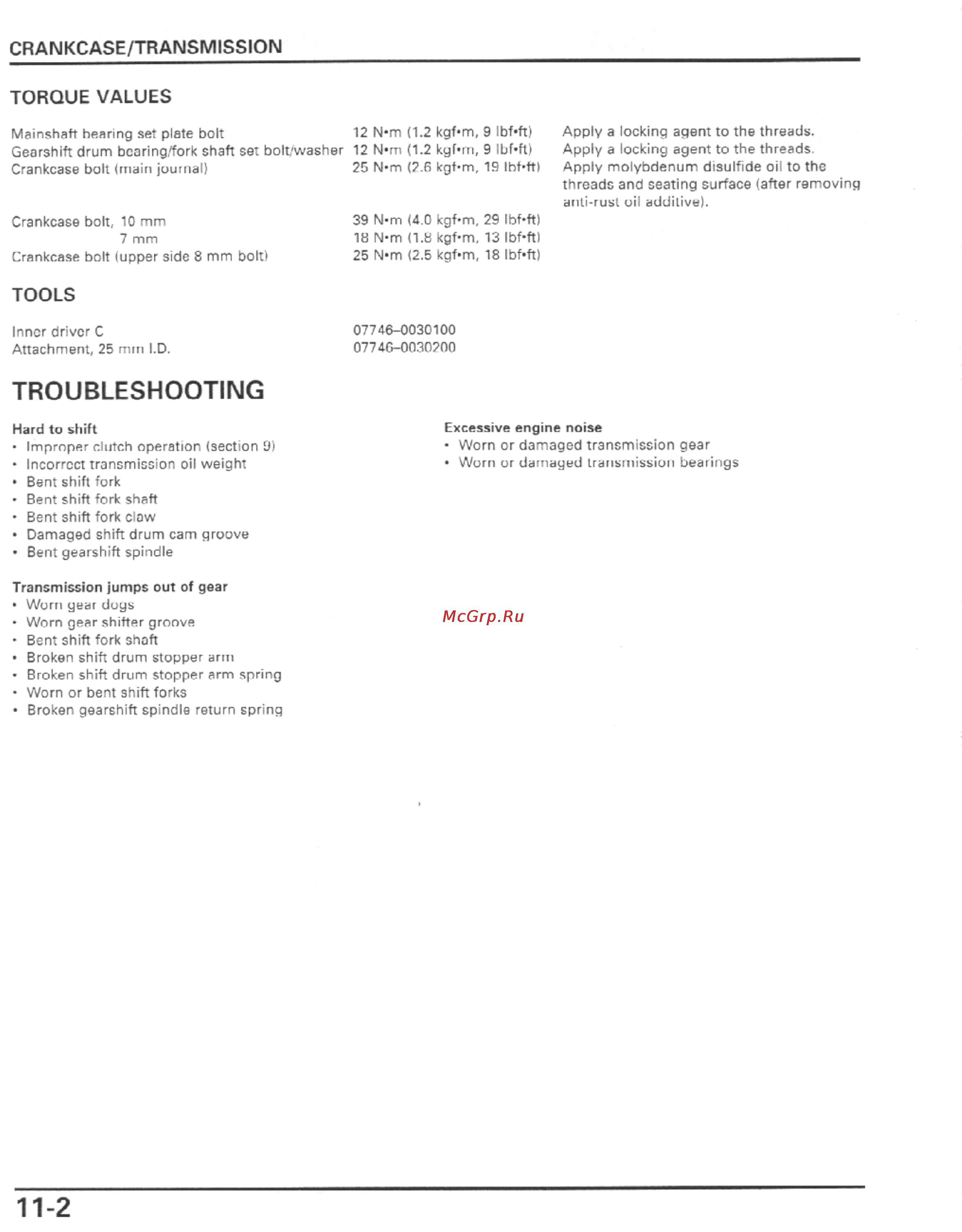 Honda CBR600F4I (2001-2003) [303/492] Troubleshooting