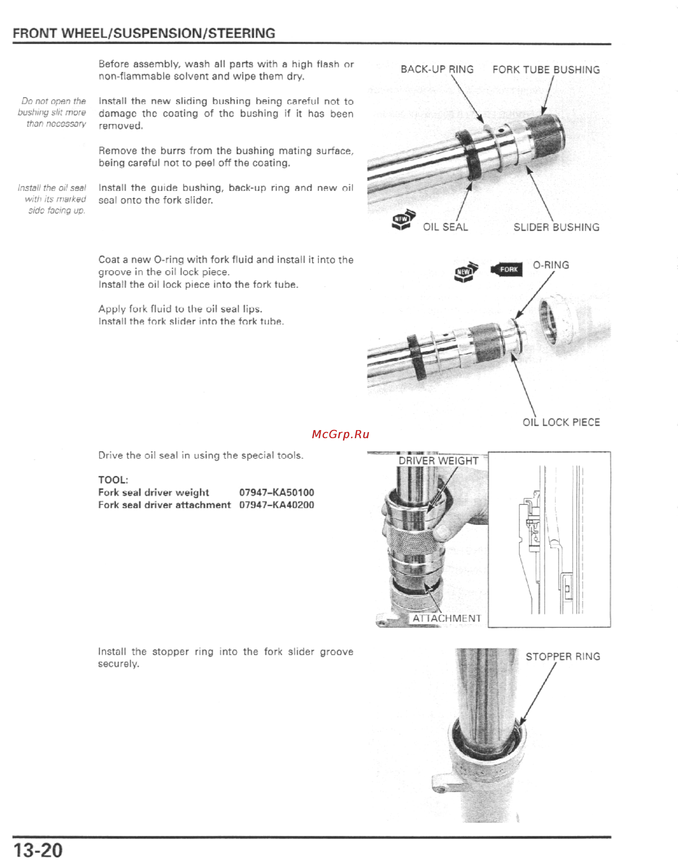 Honda CBR600F4I (2001-2003) [355/492] Front wheel suspension steering