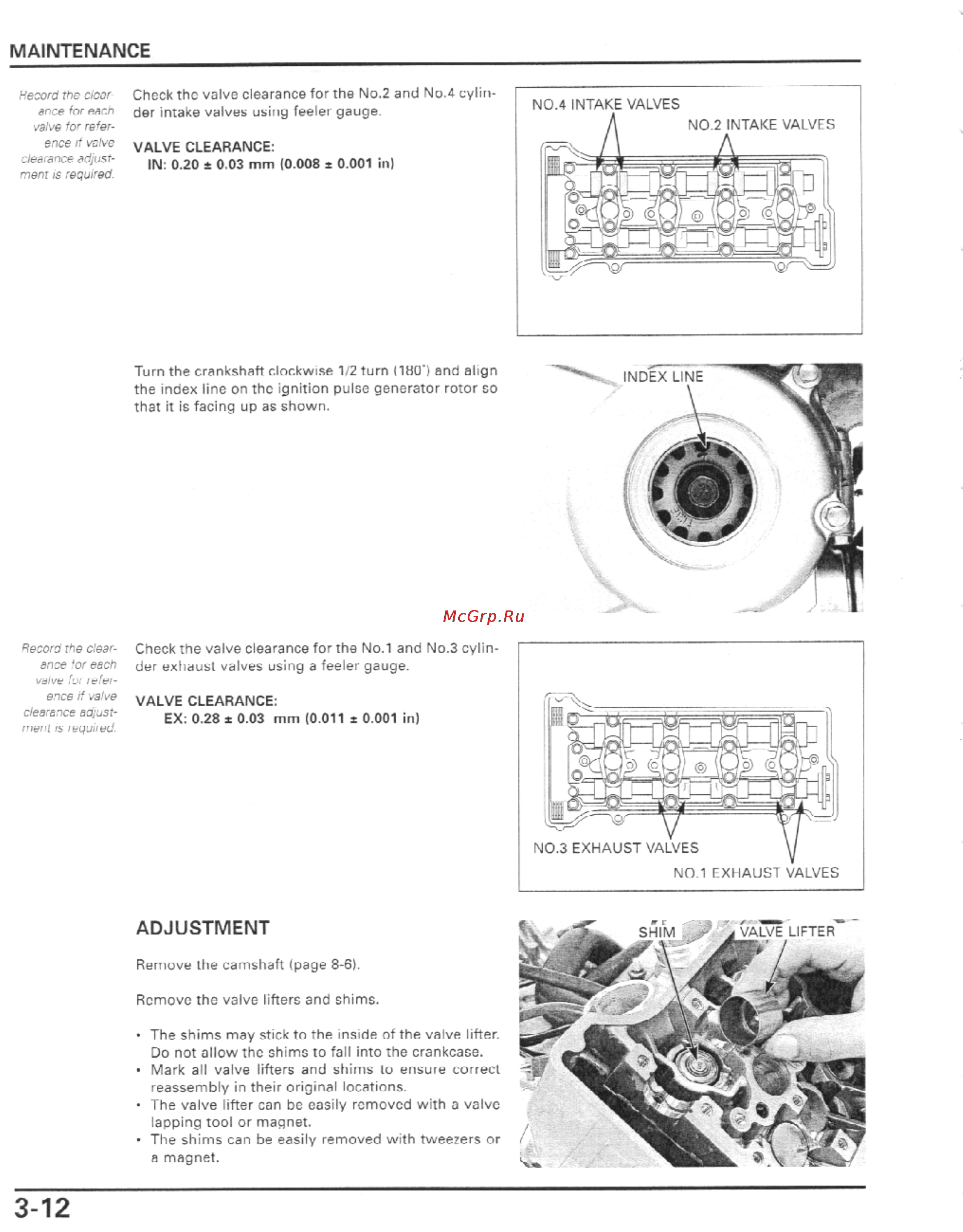 Honda CBR600F4I (2001-2003) [81/492] Adjustment