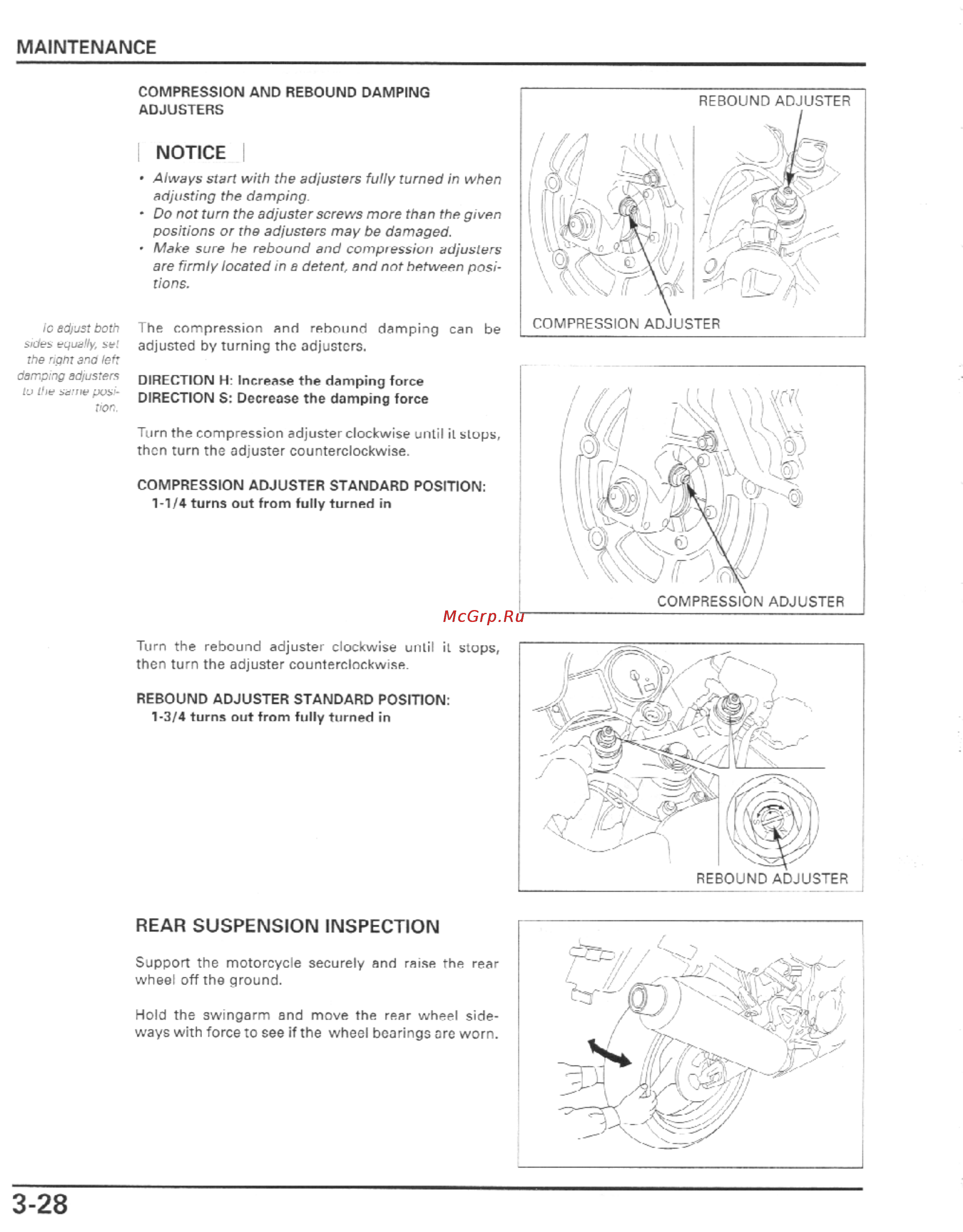 Honda CBR600F4I (2001-2003) [97/492] Maintenance