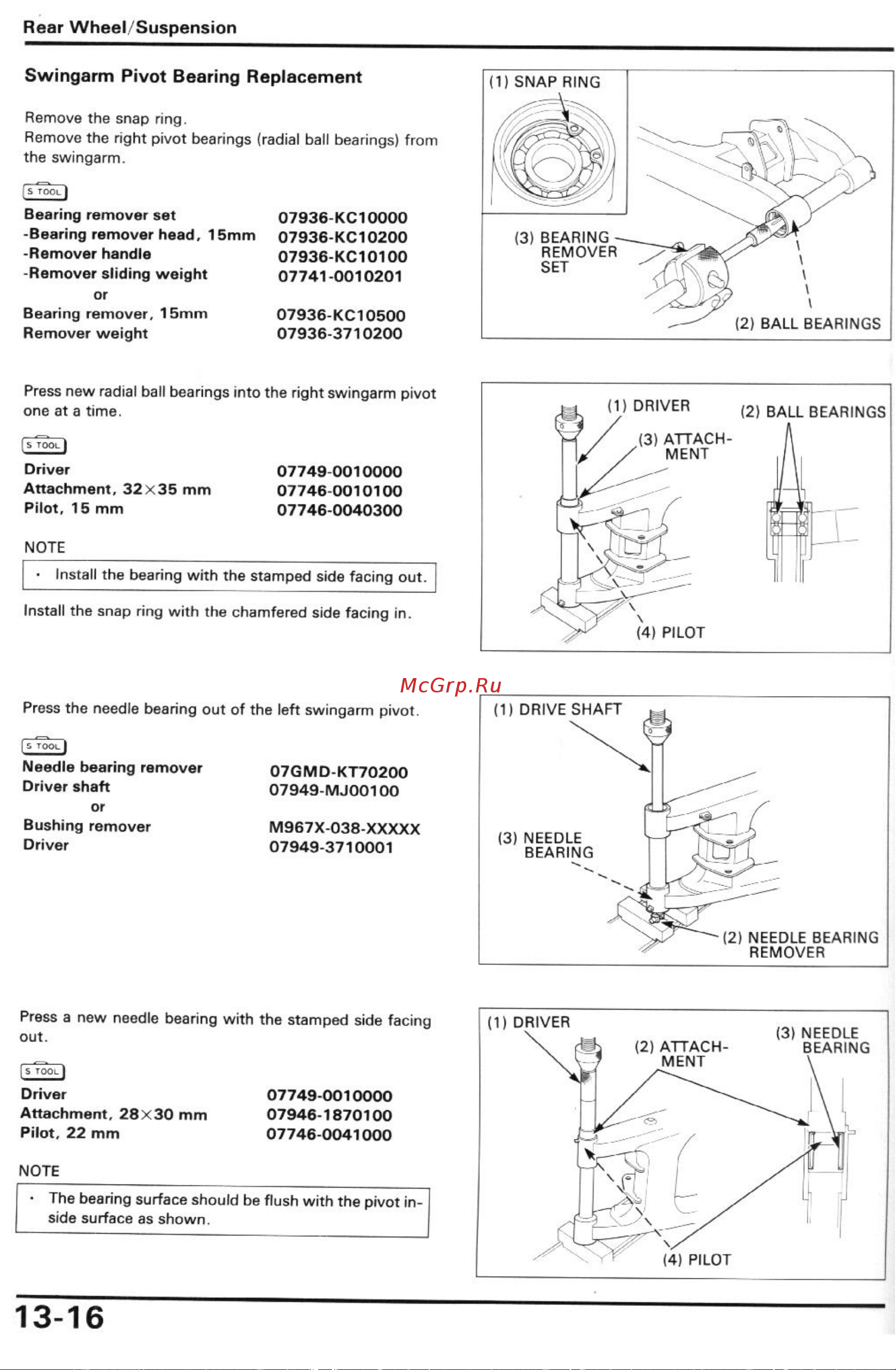 Honda CBR600F2 (1991-1994) [140/196] Rear wheel suspension