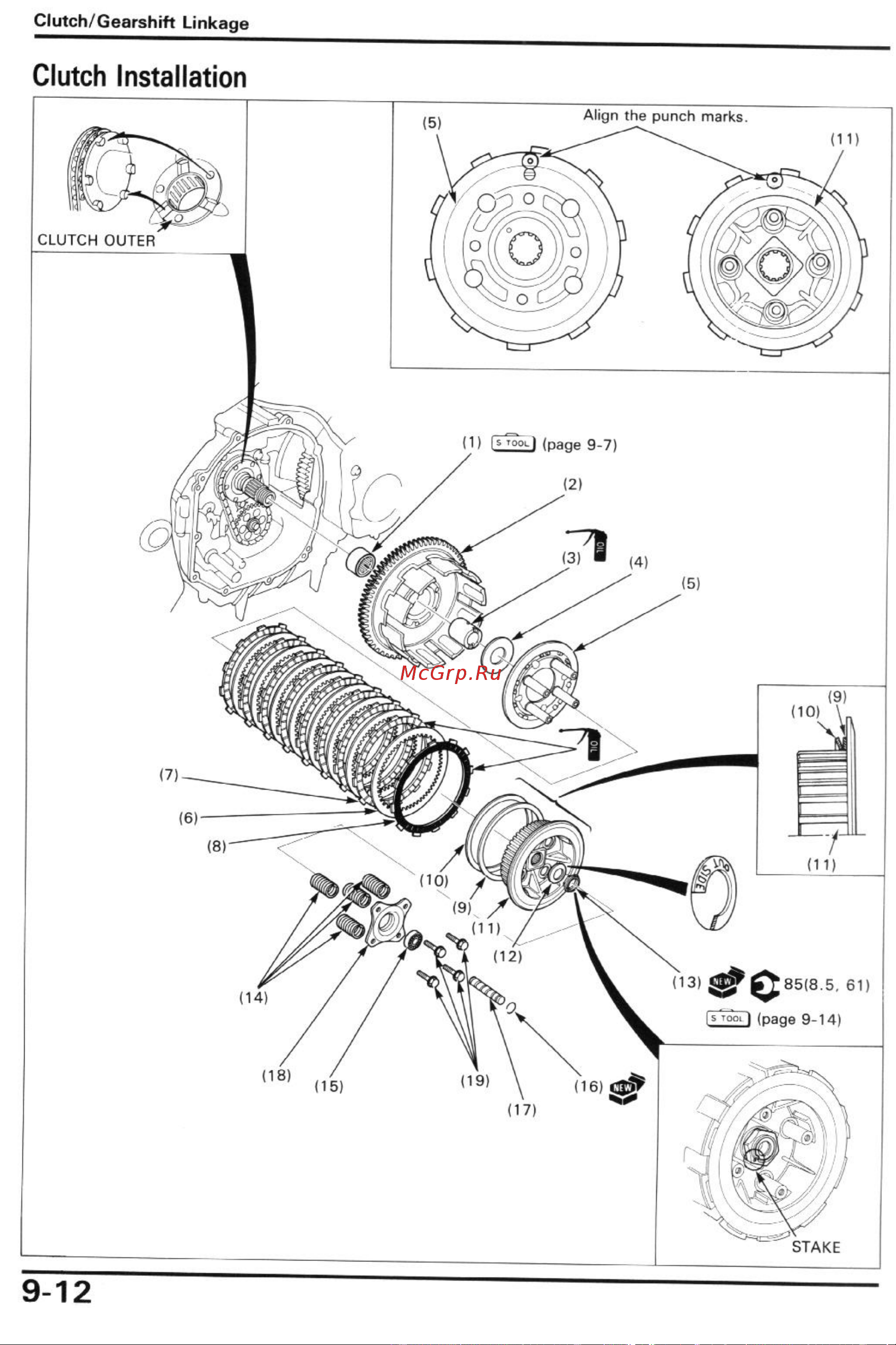 Honda CBR600F2 (1991-1994) [81/196] Clutch installation