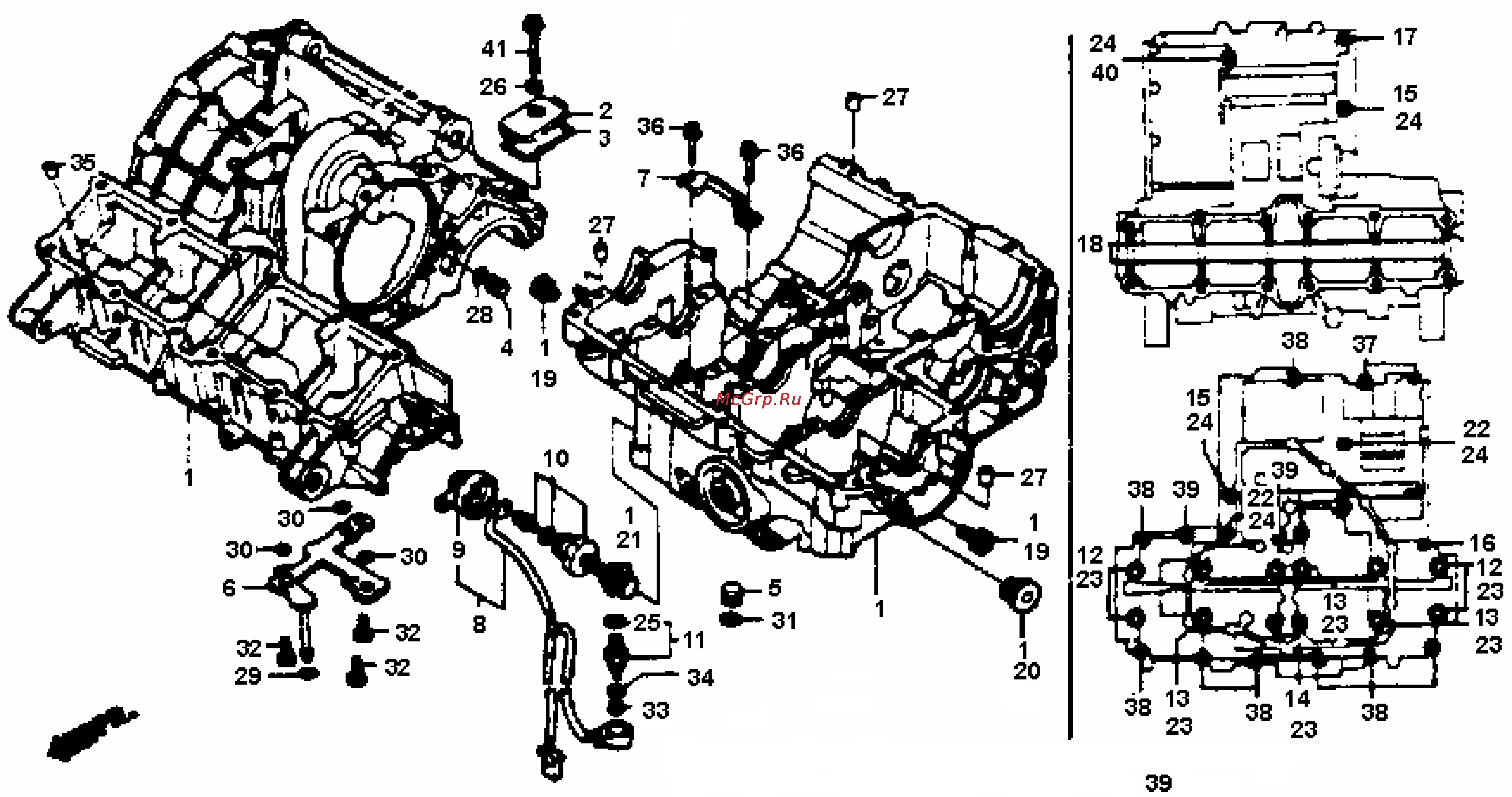Honda CBR1000F (1992-1995) [381/421] Crankcase gif