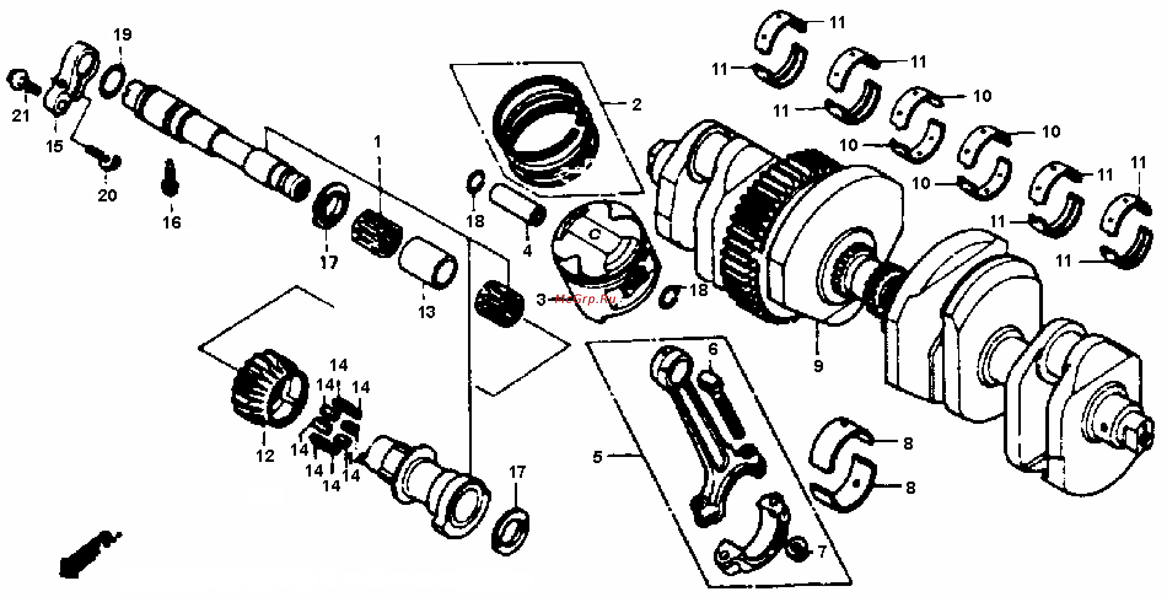 Honda CBR1000F (1992-1995) [382/421] Crankshaft gif