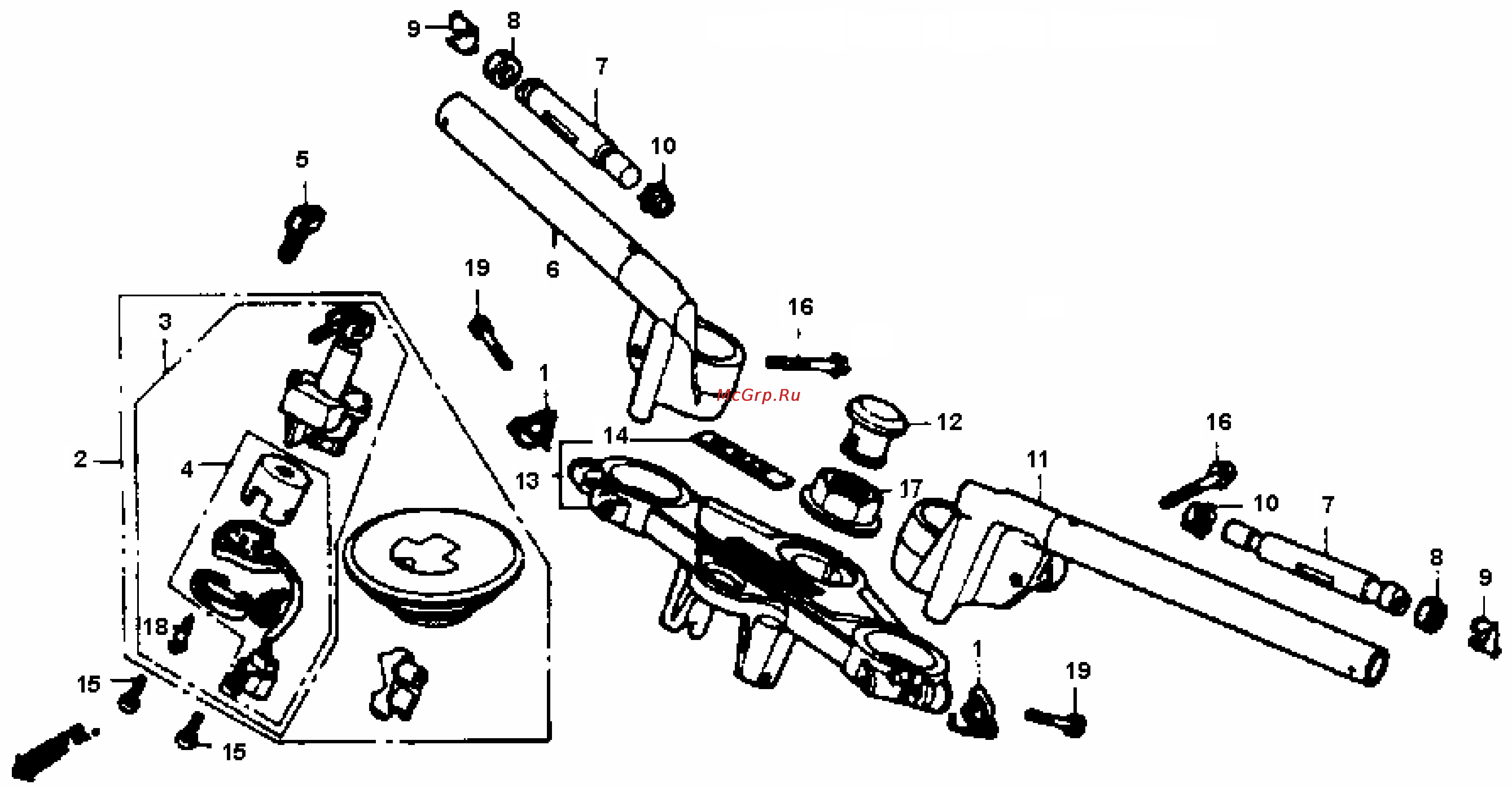 Honda CBR1000F (1992-1995) [393/421] Handlebar gif