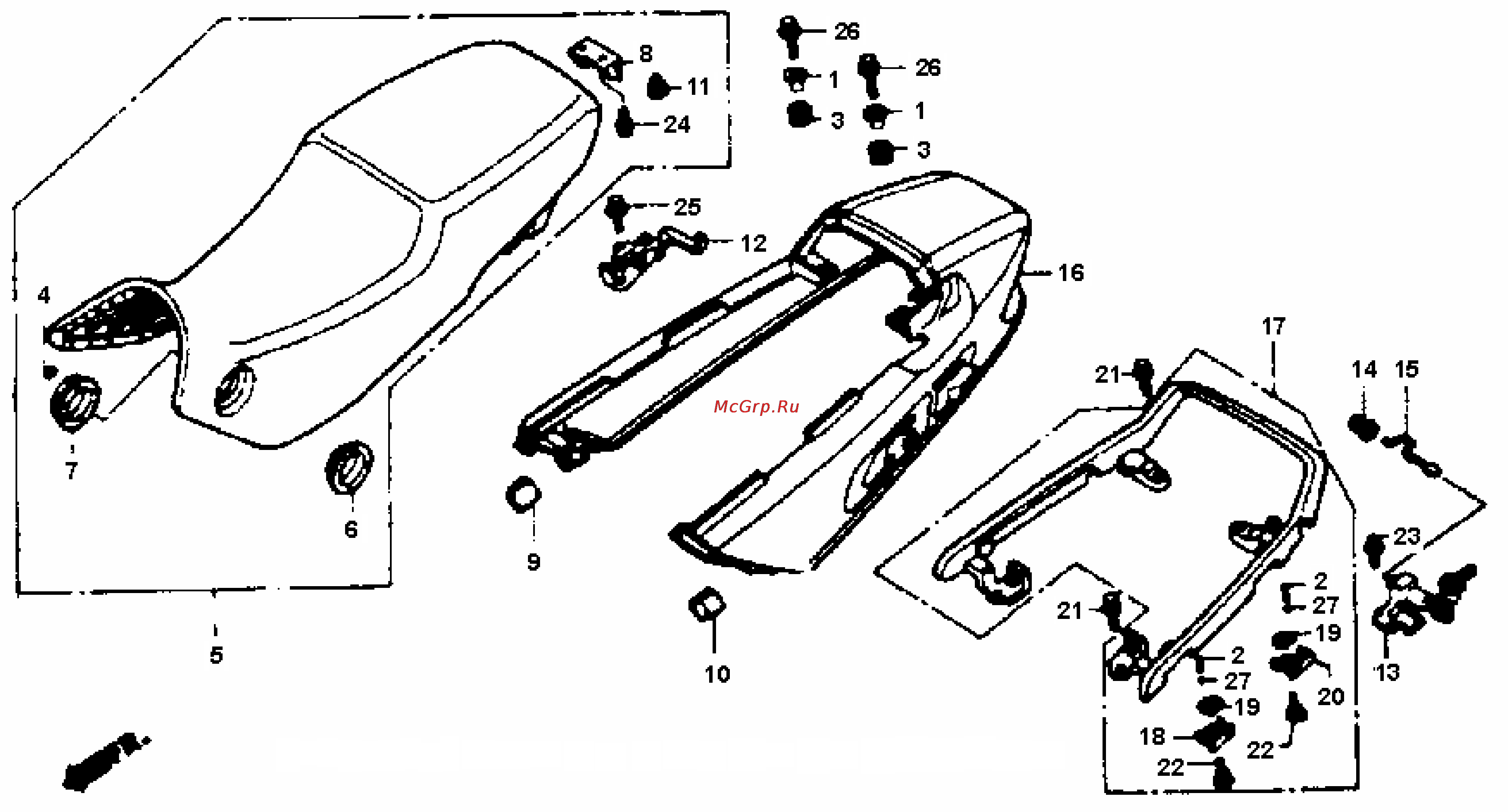 Honda CBR1000F (1992-1995) [402/421] Seat gif