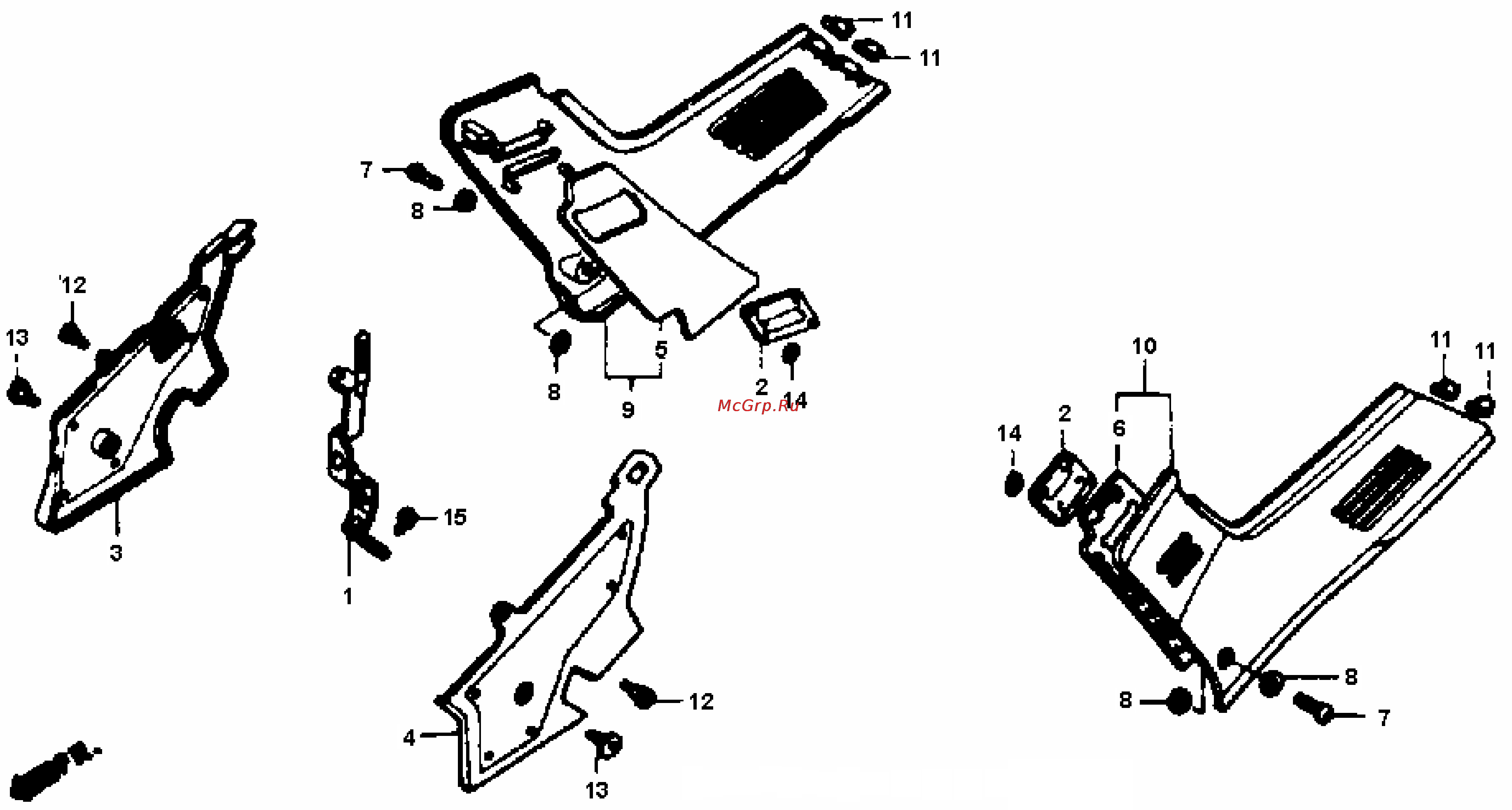 Honda CBR1000F (1992-1995) [404/421] Side cover gif