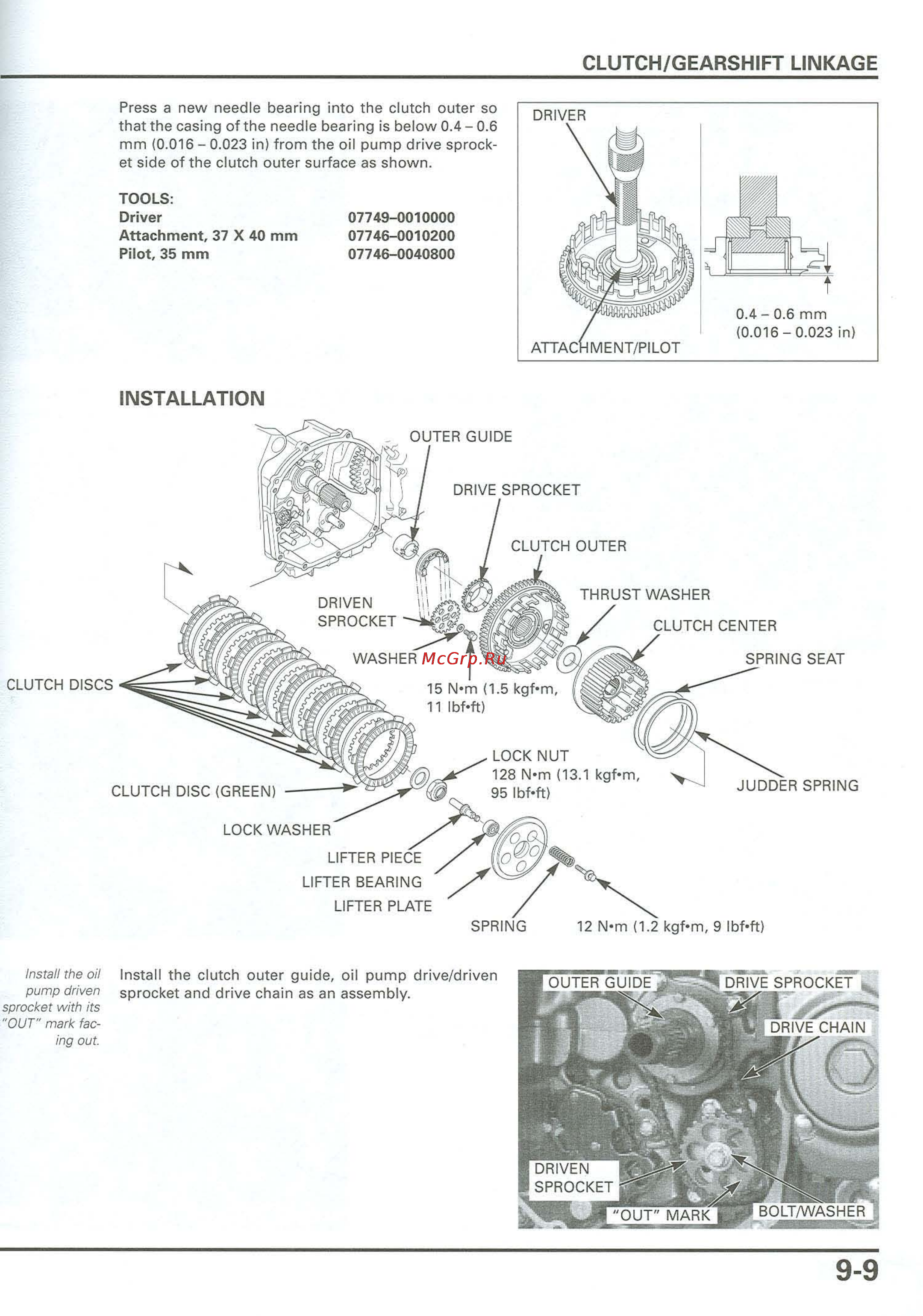 Honda CB900F 919 (2001) [233/432] Clutch gearshift linkage