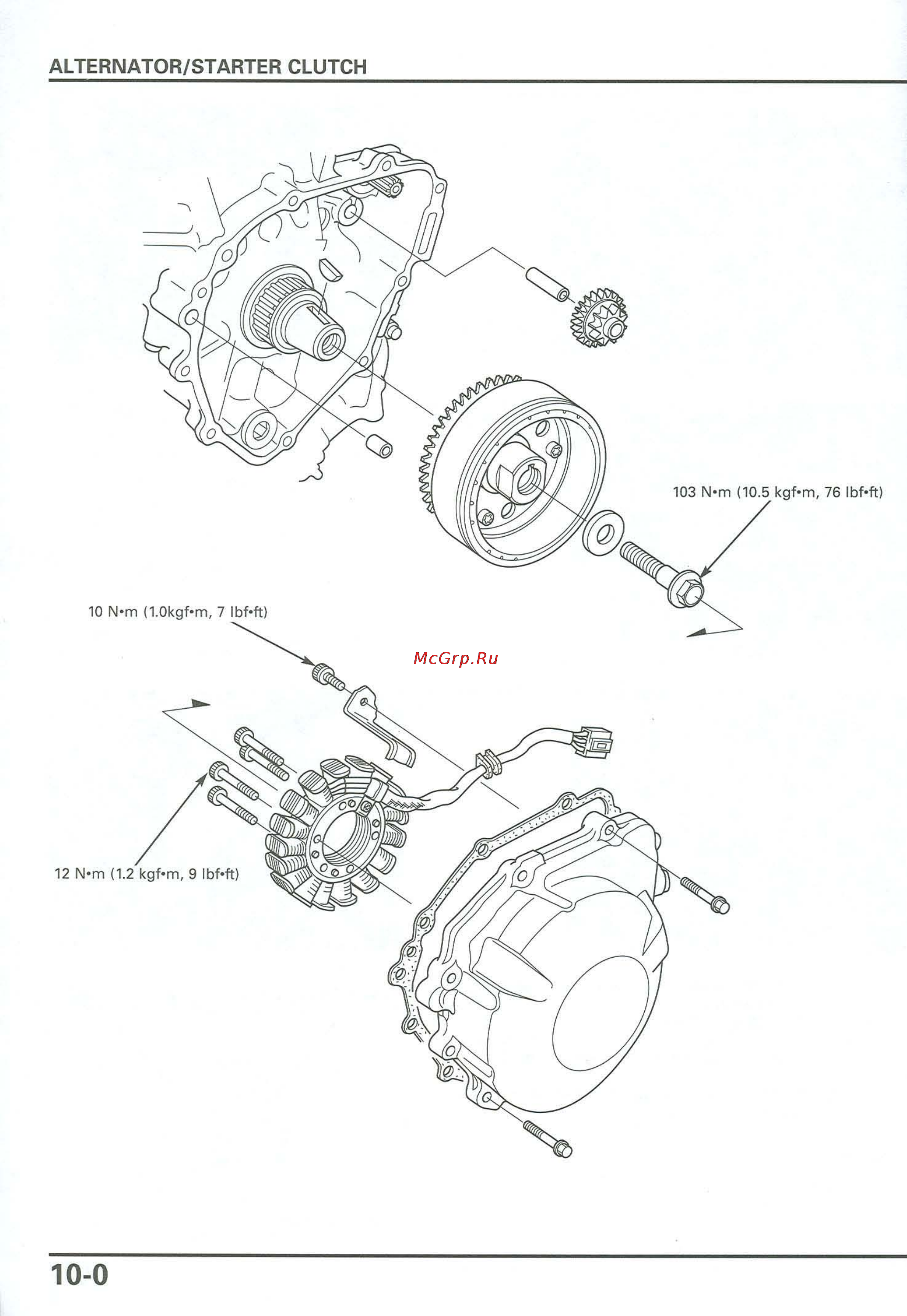 Honda CB900F 919 (2001) [242/432] Alternator starter clutch