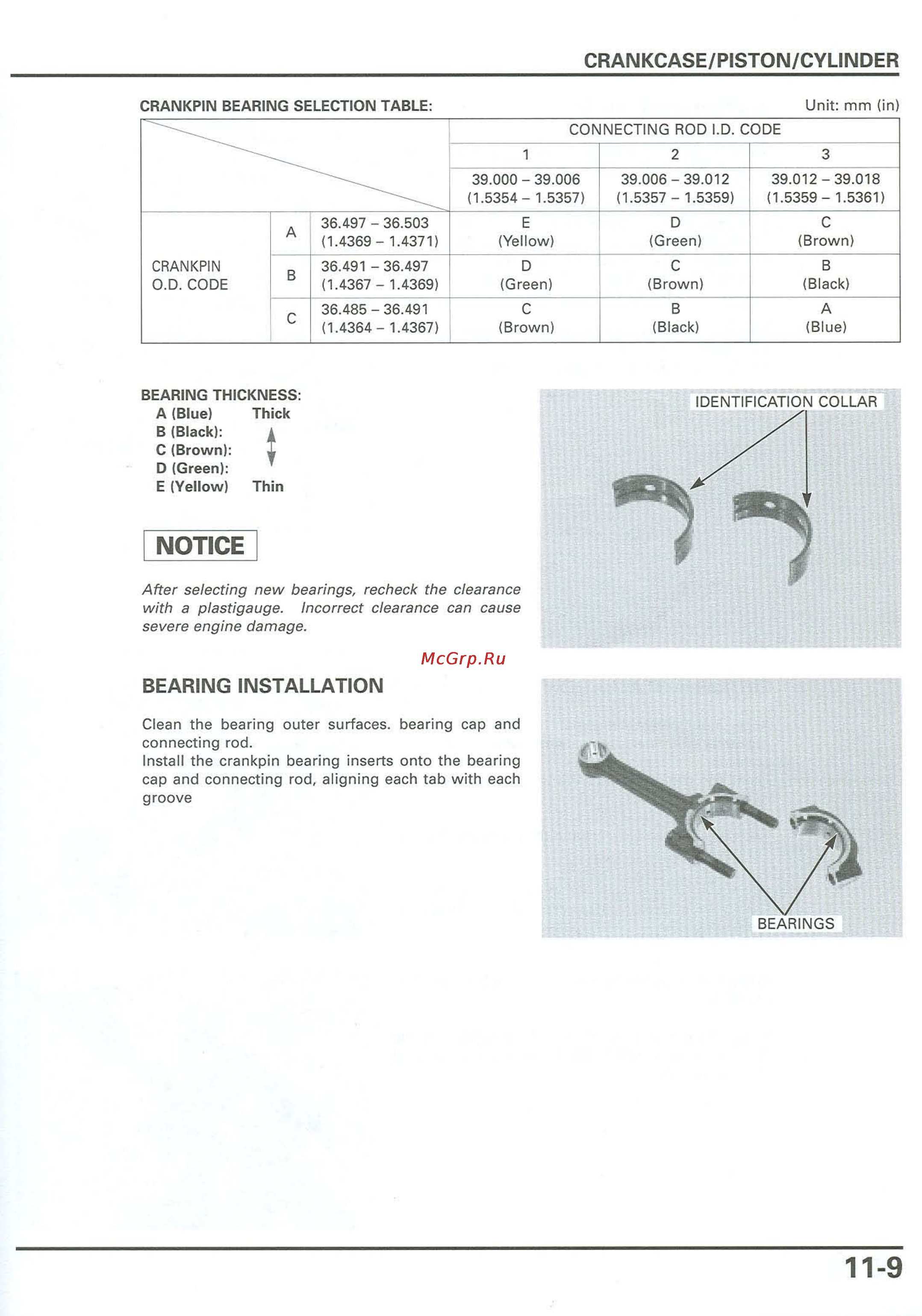 Honda CB900F 919 (2001) [261/432] Bearing installation