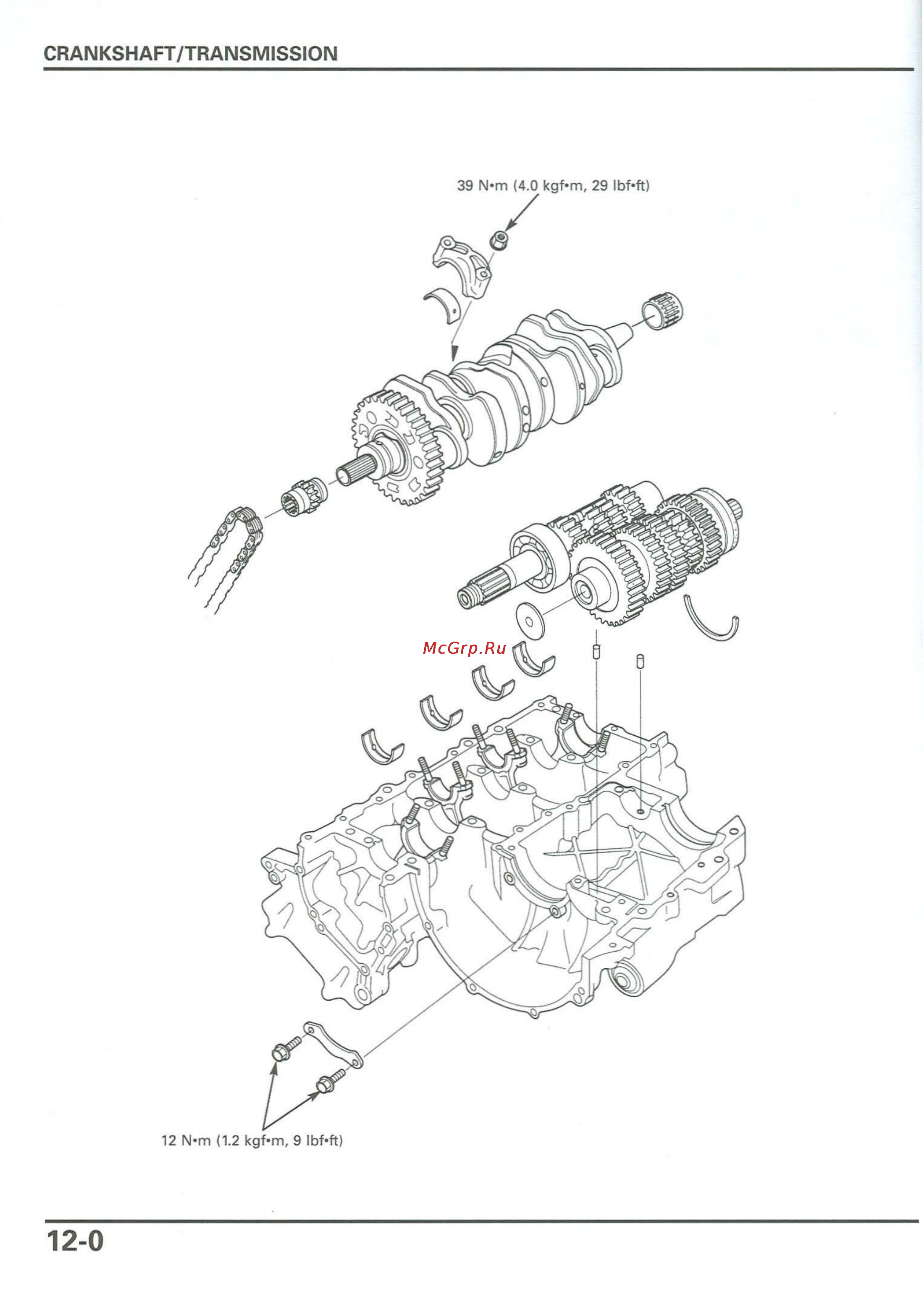 Honda CB900F 919 (2001) [267/432] Crankshaft transmission