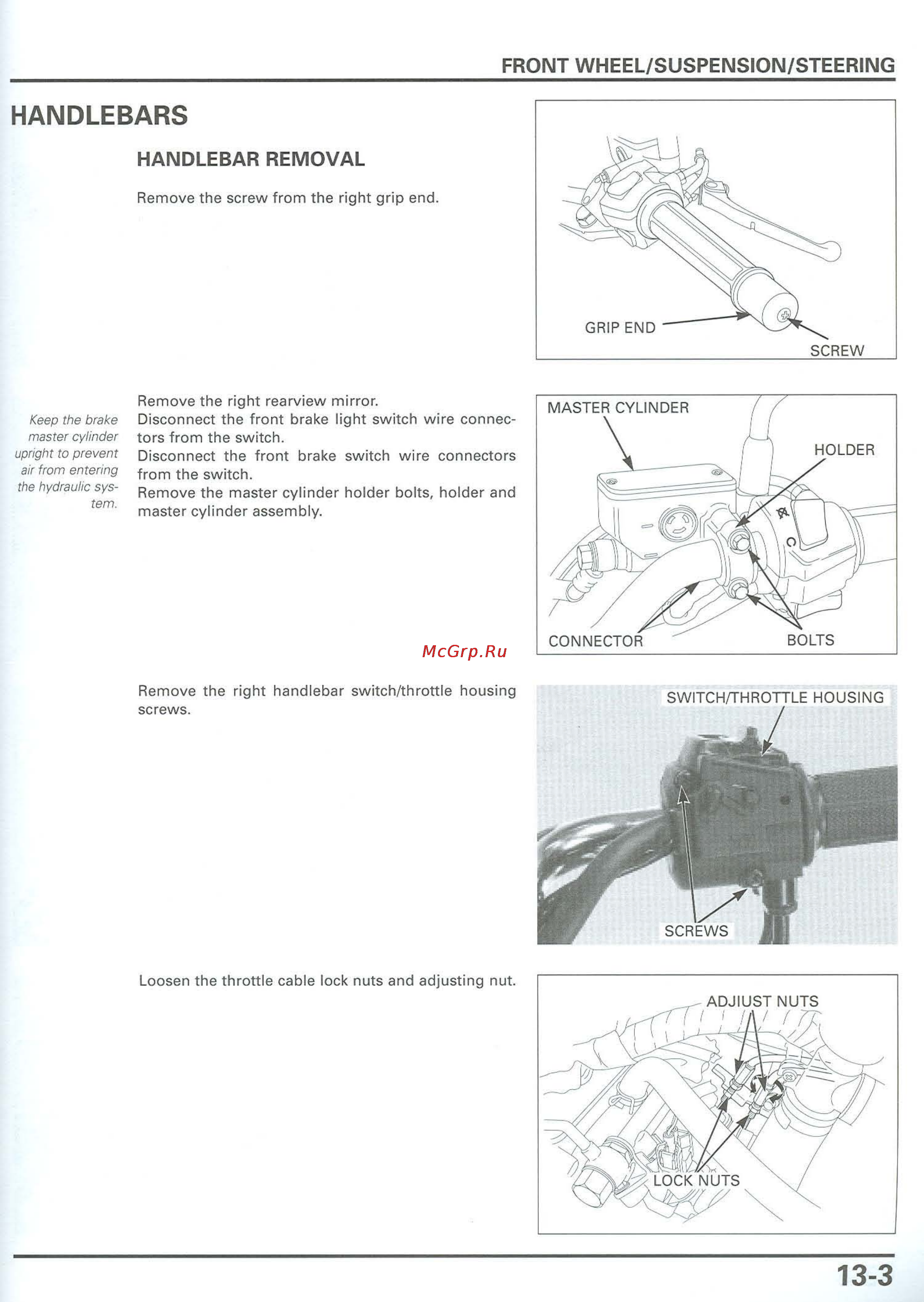 Honda CB900F 919 (2001) [285/432] Handlebars