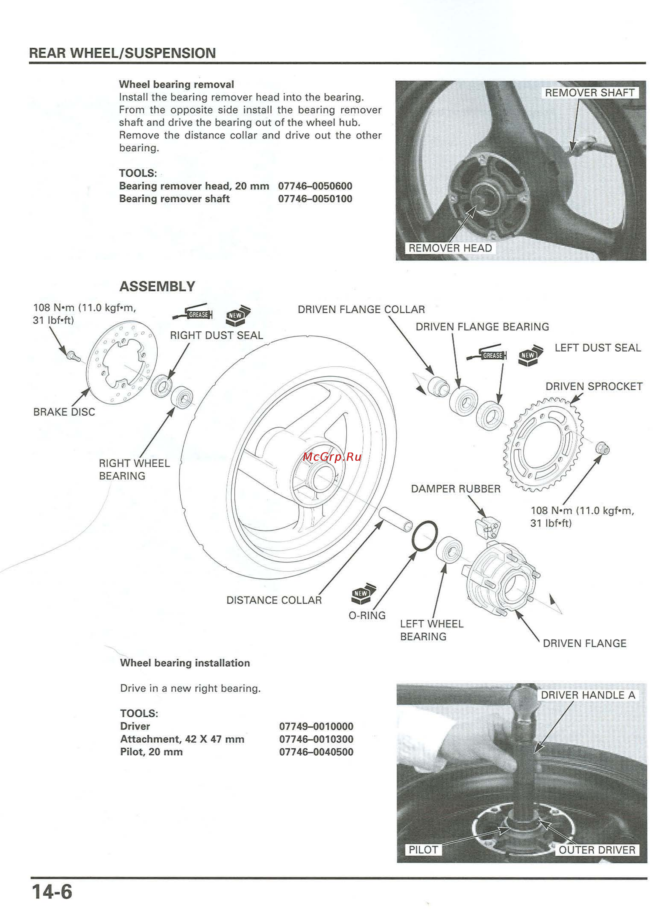 Honda CB900F 919 (2001) [321/432] Attachment