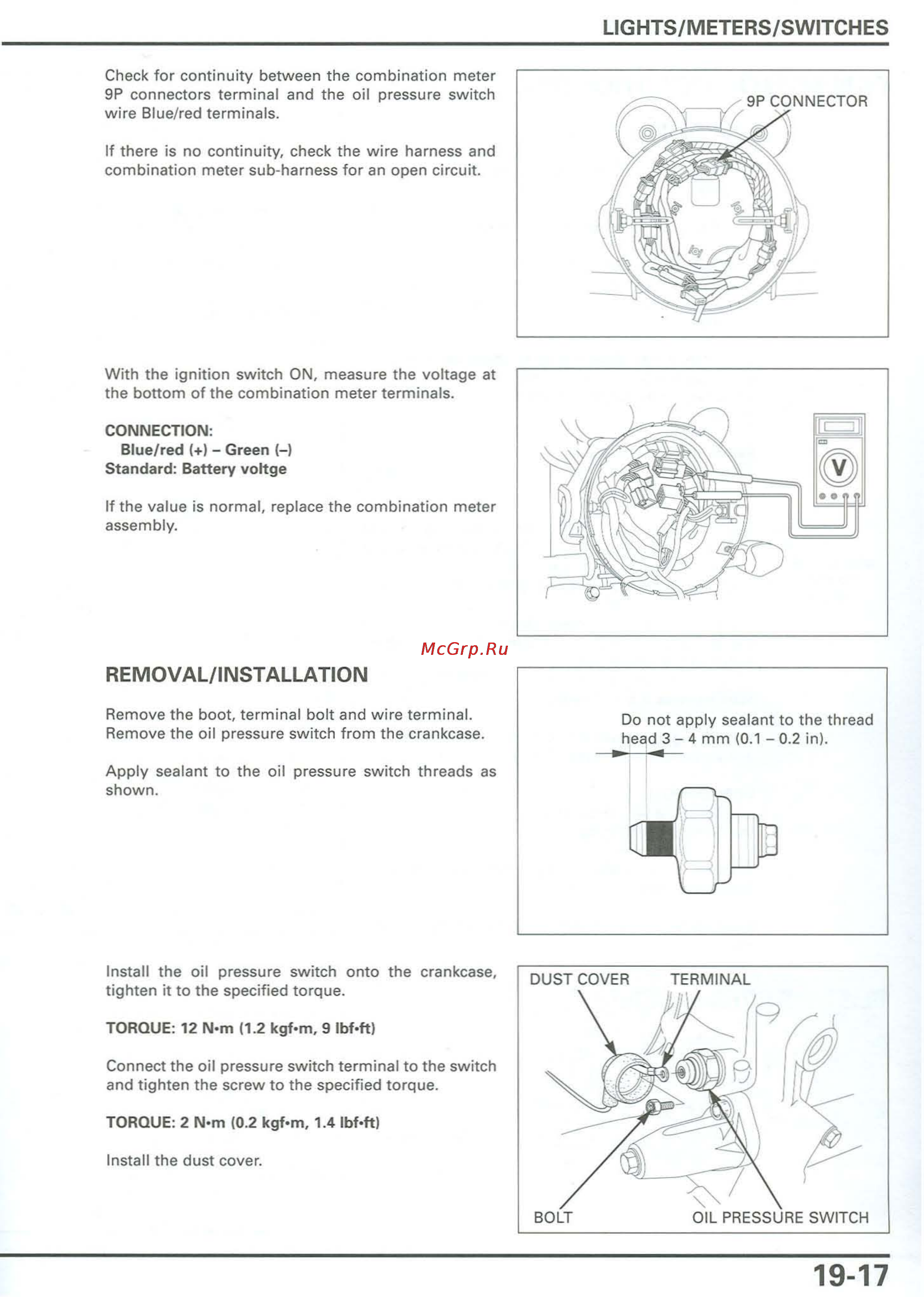 Honda CB900F 919 (2001) [418/432] Termina