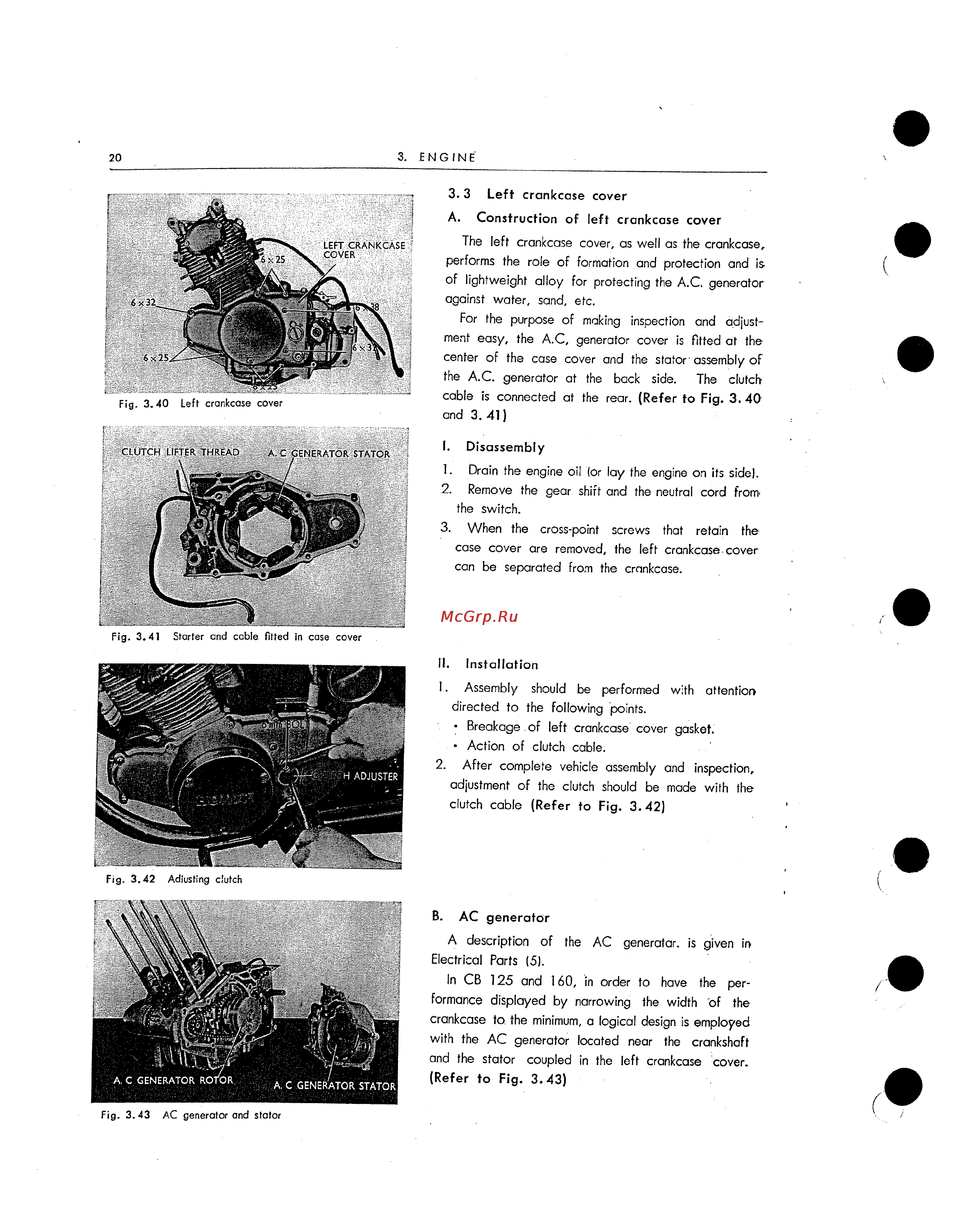 Honda CB125 CB160 (1972) [26/139] Refer to fig 3 0
