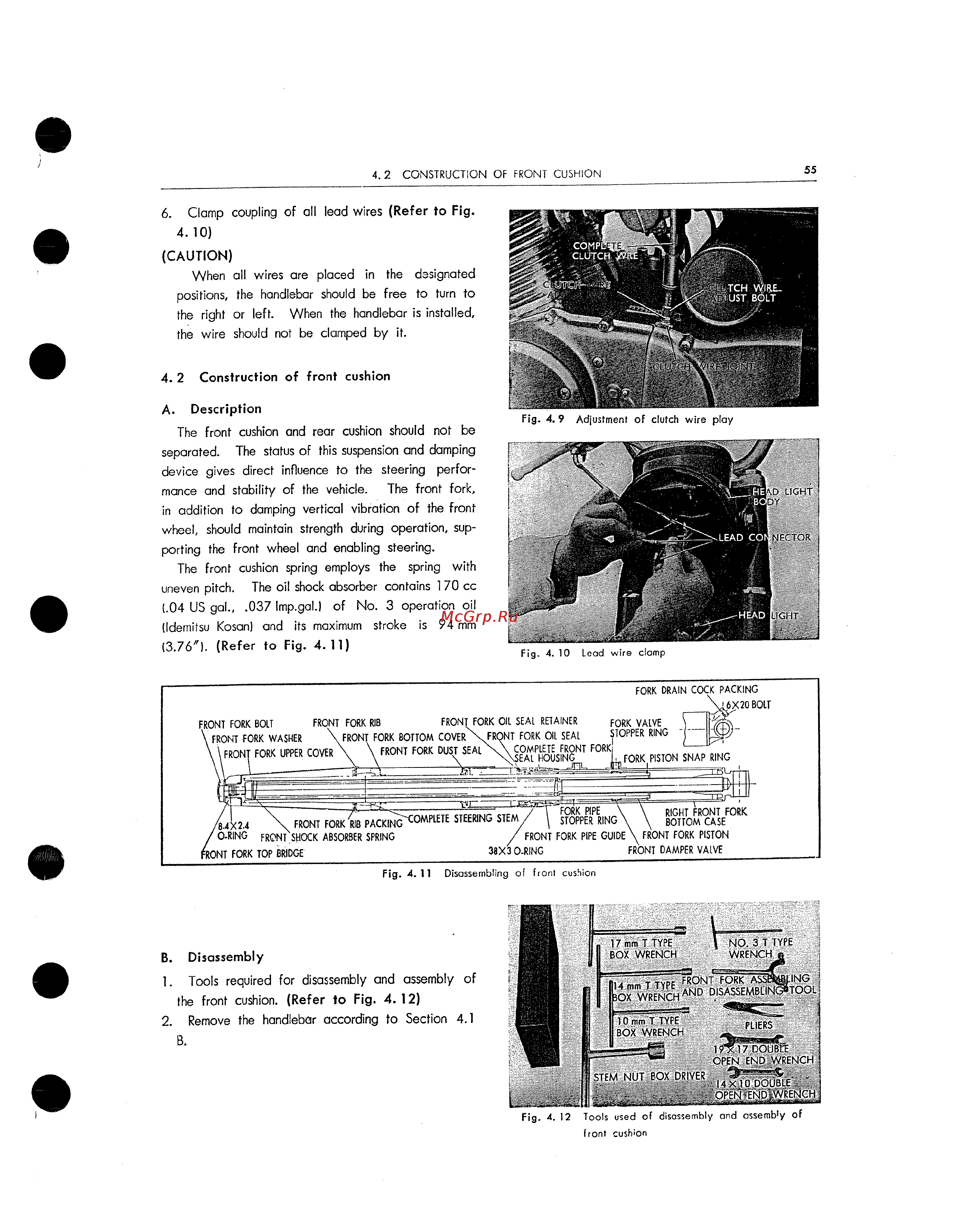 Honda CB125 CB160 (1972) [61/139] 3 6 refer to fig 4 11