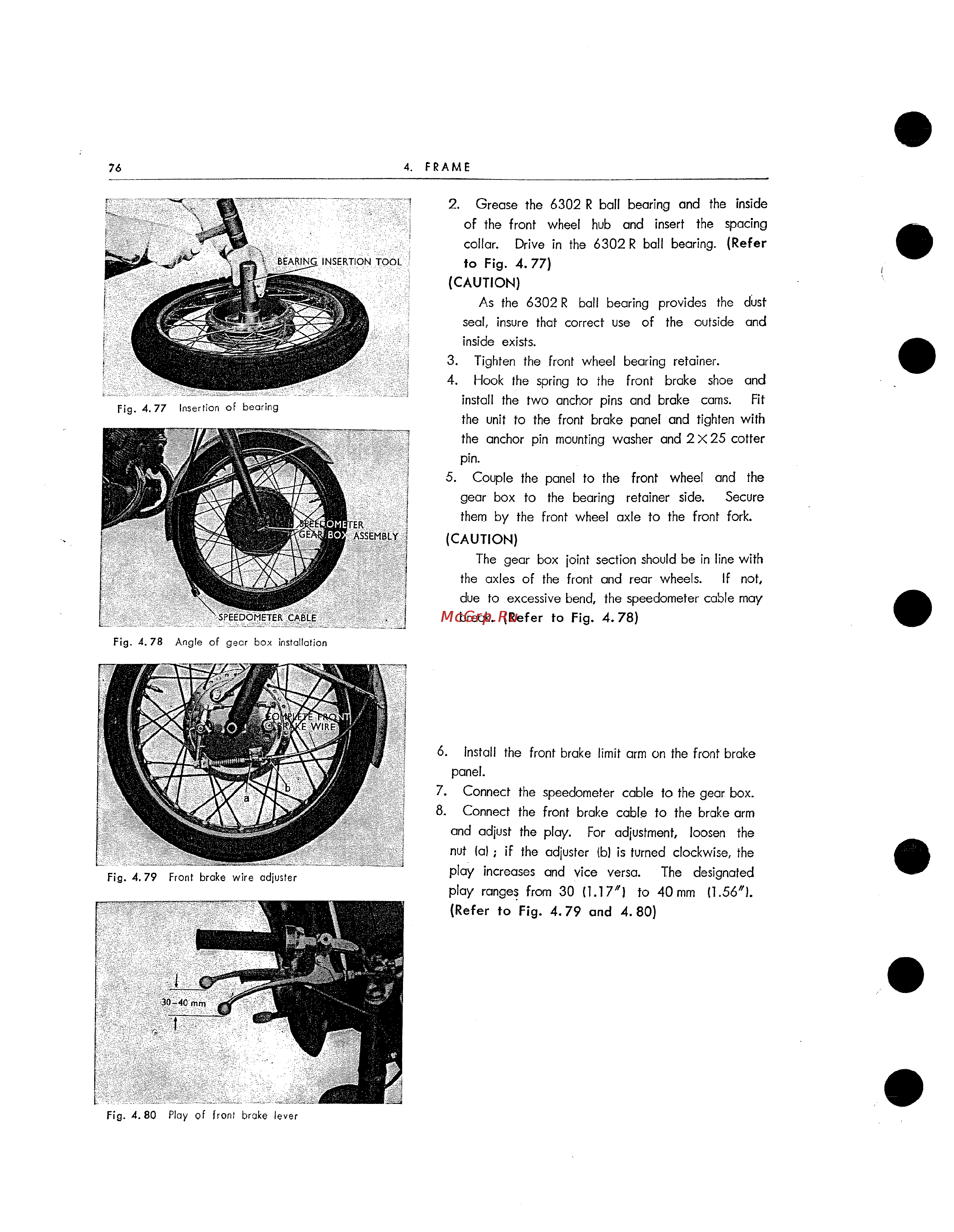Honda CB125 CB160 (1972) [82/139] Caution