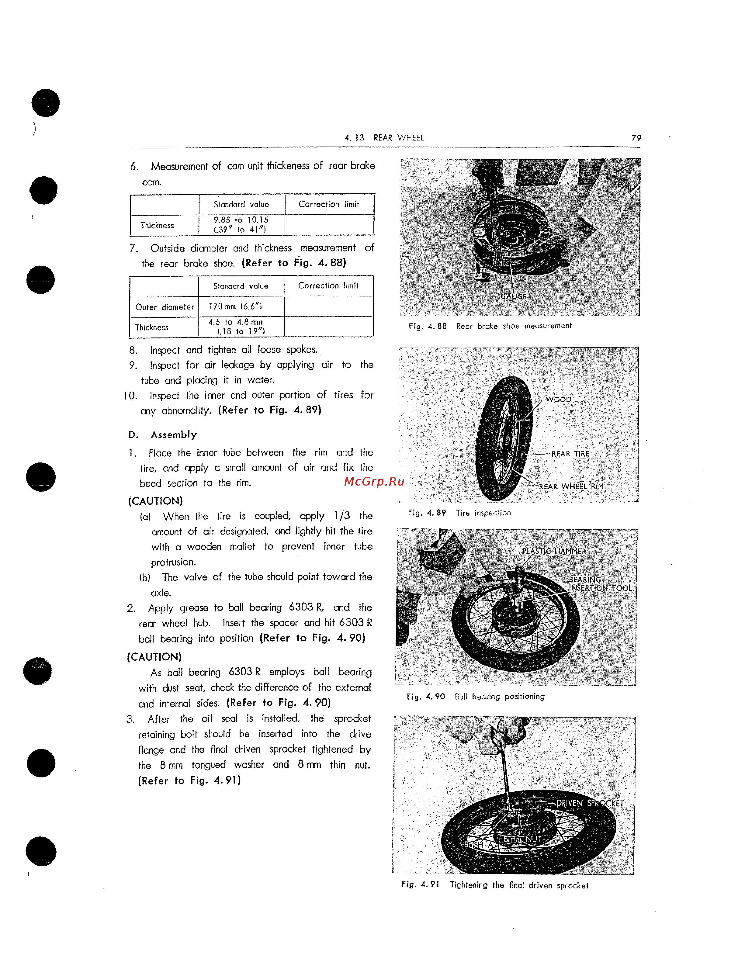 Honda CB125 CB160 (1972) [85/139] Caution