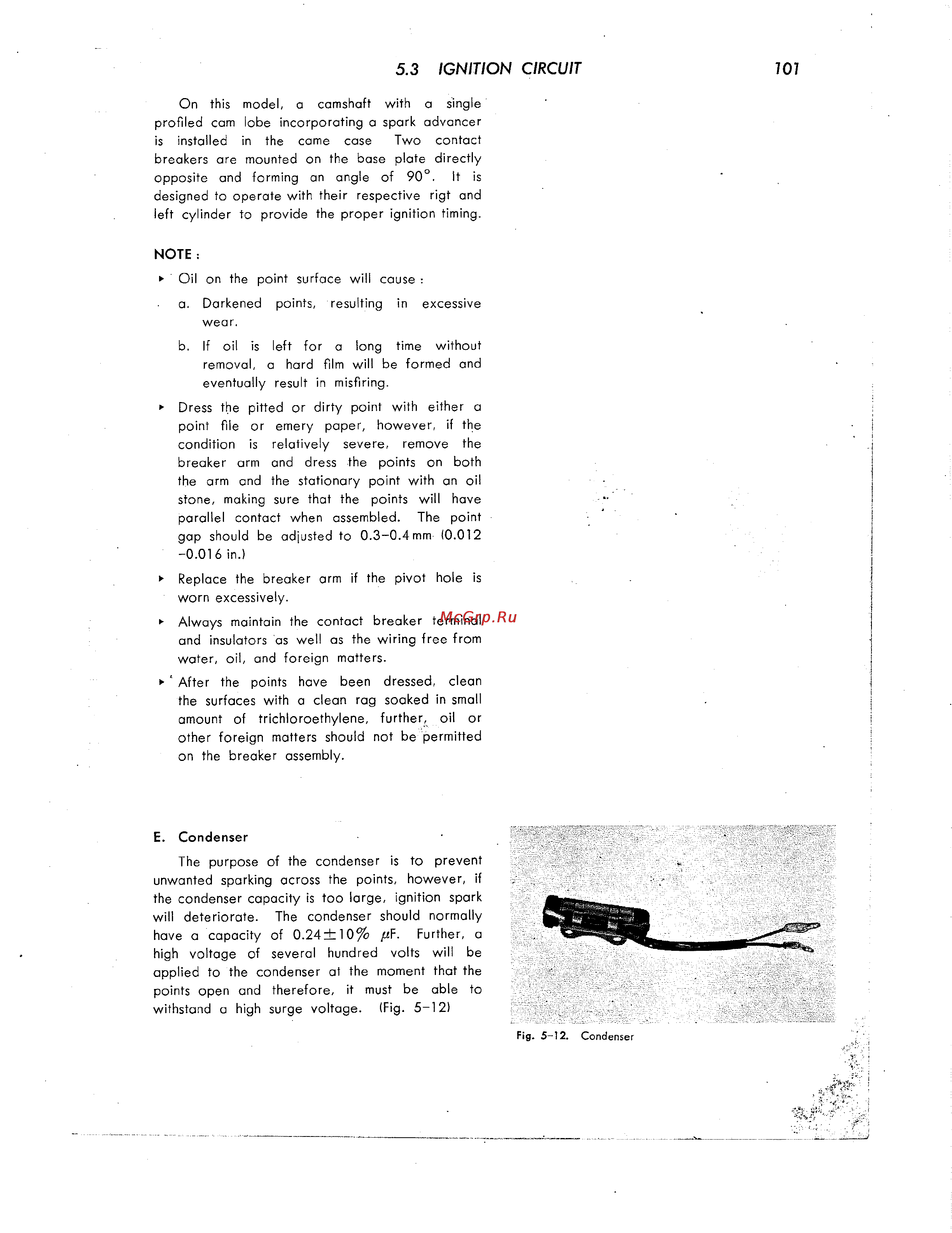 Honda CB350 CL350 [112/219] Ignition circuit 101