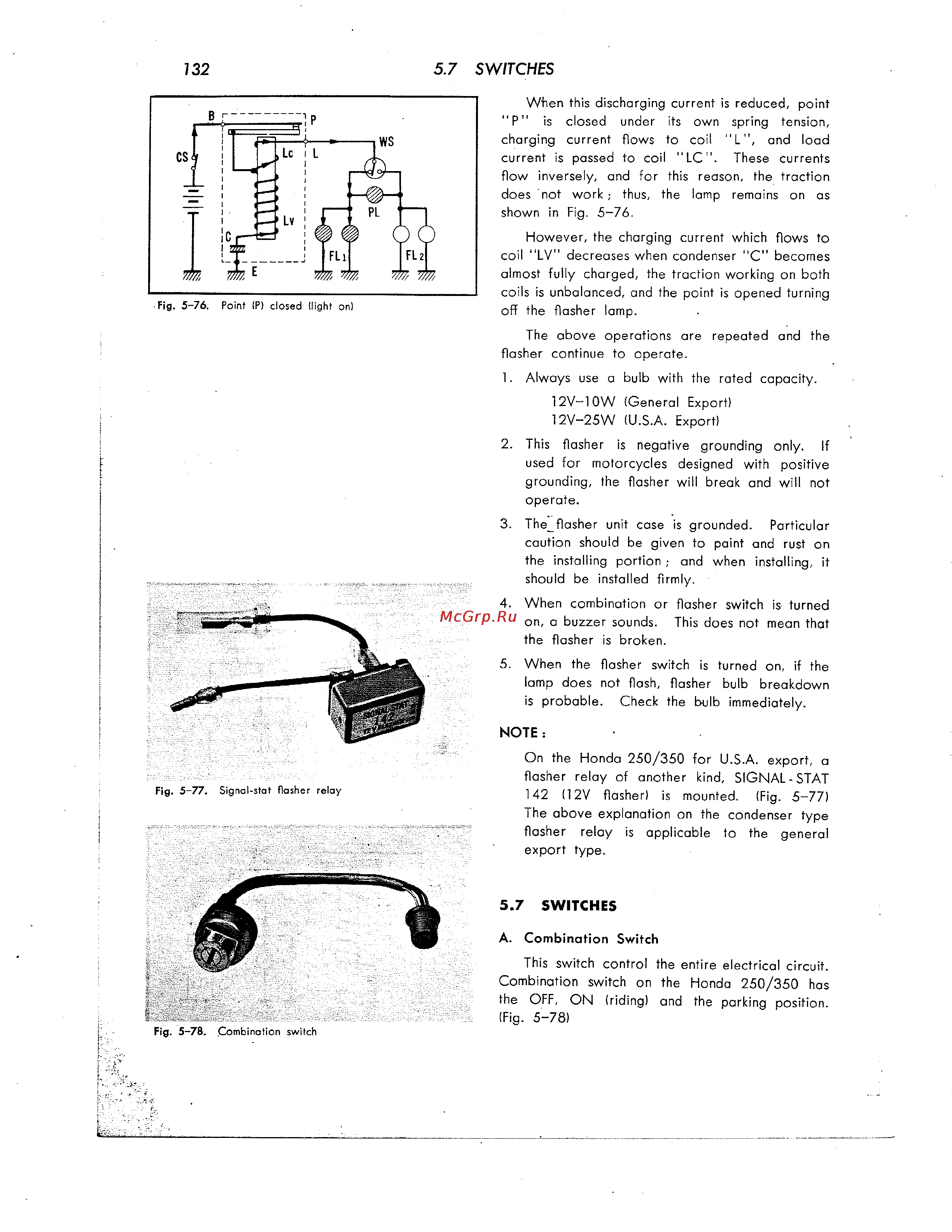 Honda CB350 CL350 [143/219] Switches j 32