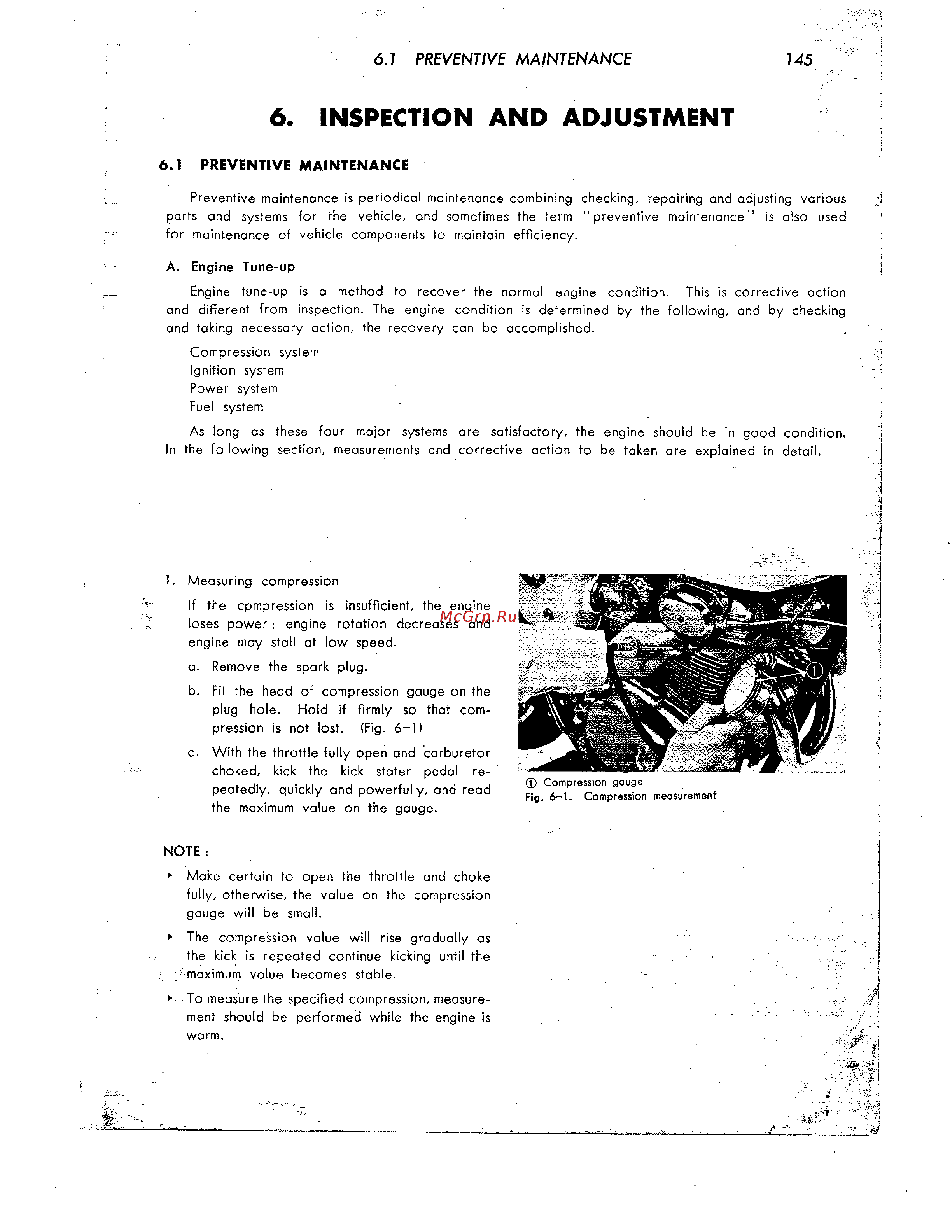 Honda CB350 CL350 [156/219] C 6 insp adjust