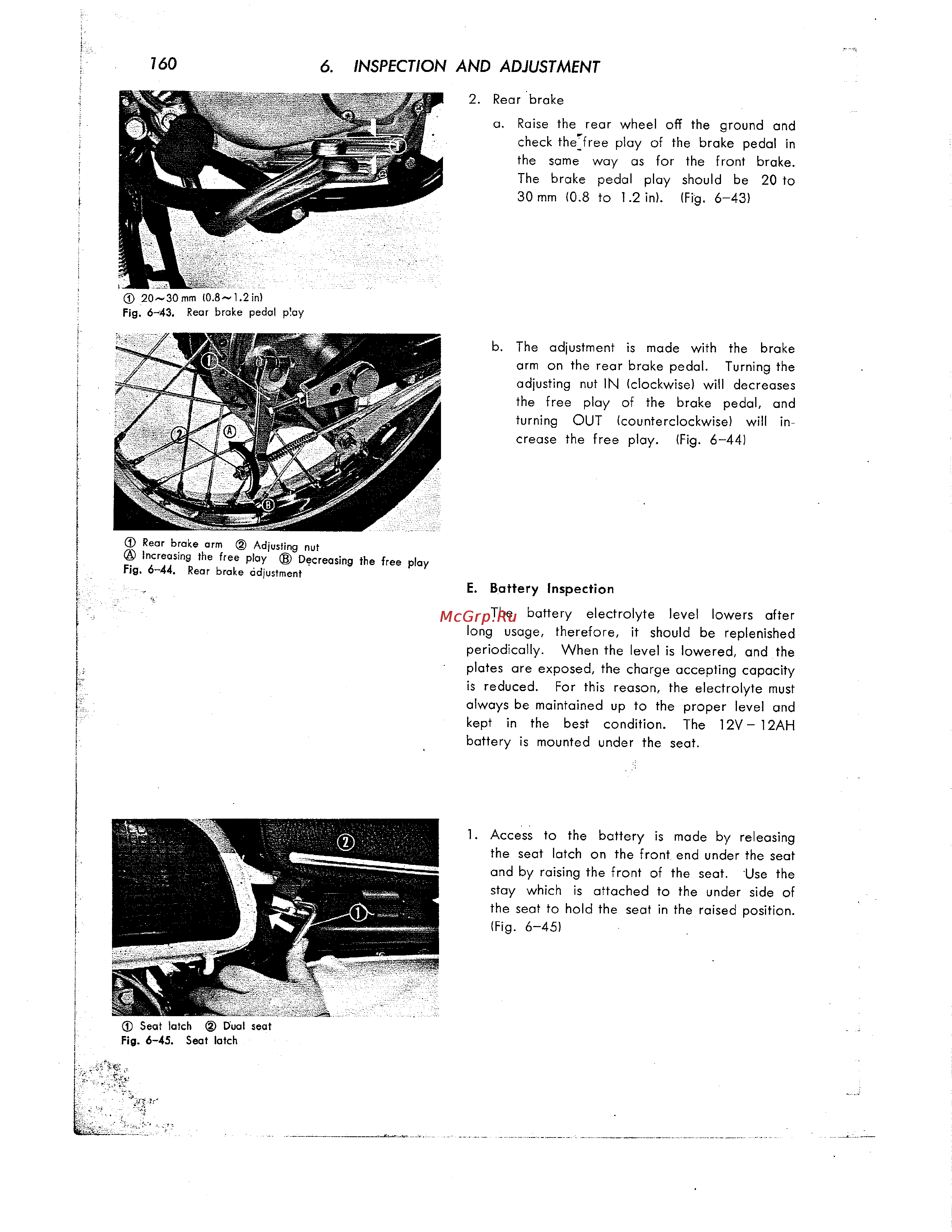 Honda CB350 CL350 [171/219] Inspection and adjustment 160