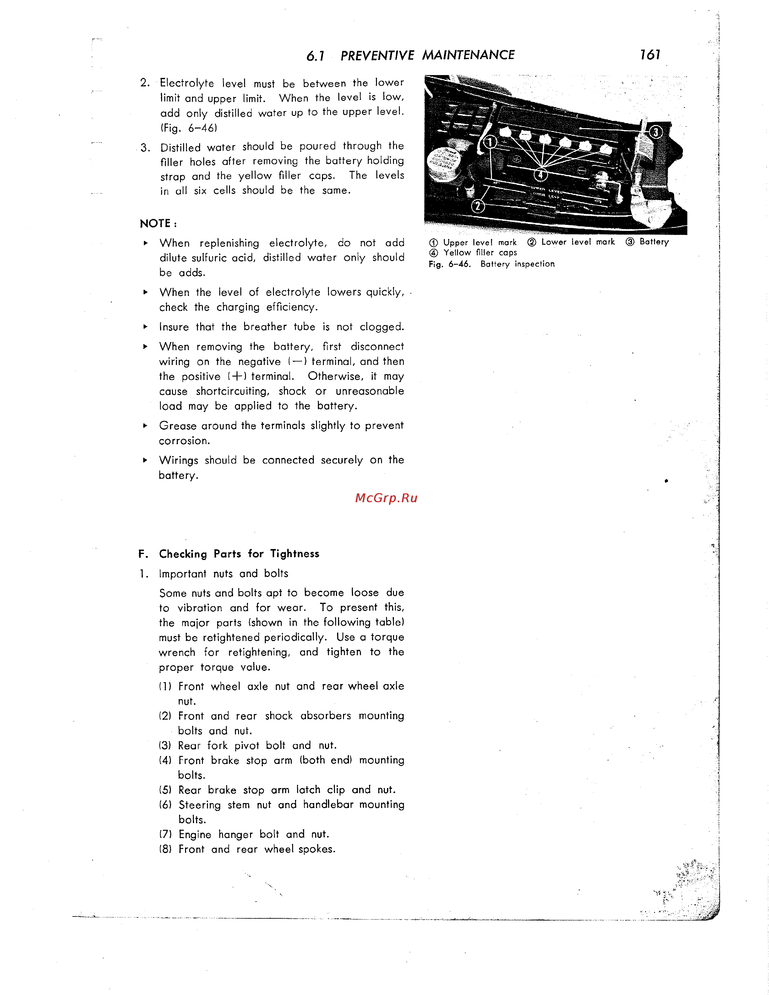 Honda CB350 CL350 [172/219] Preventive maintenance