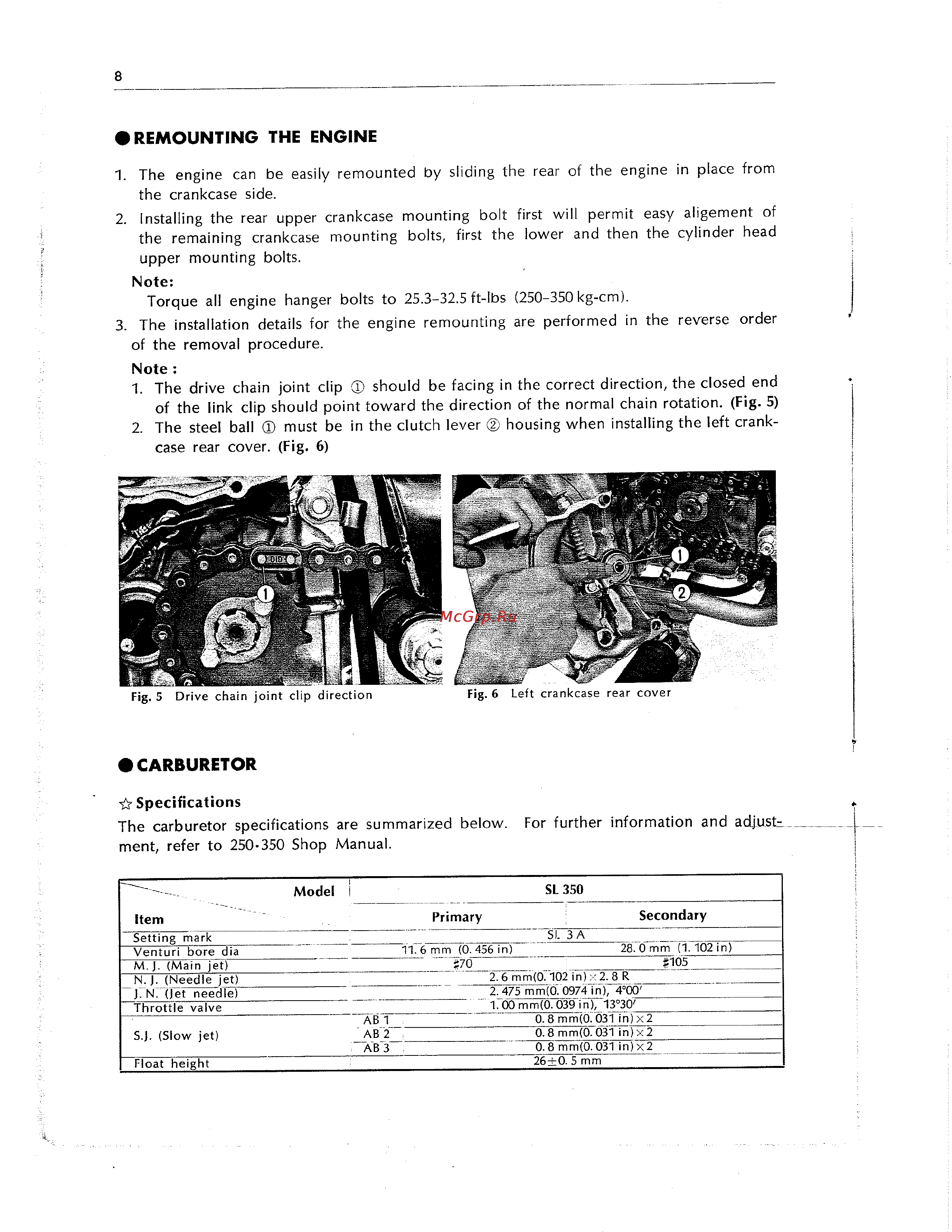 Honda CB350 CL350 [205/219] Carburetor