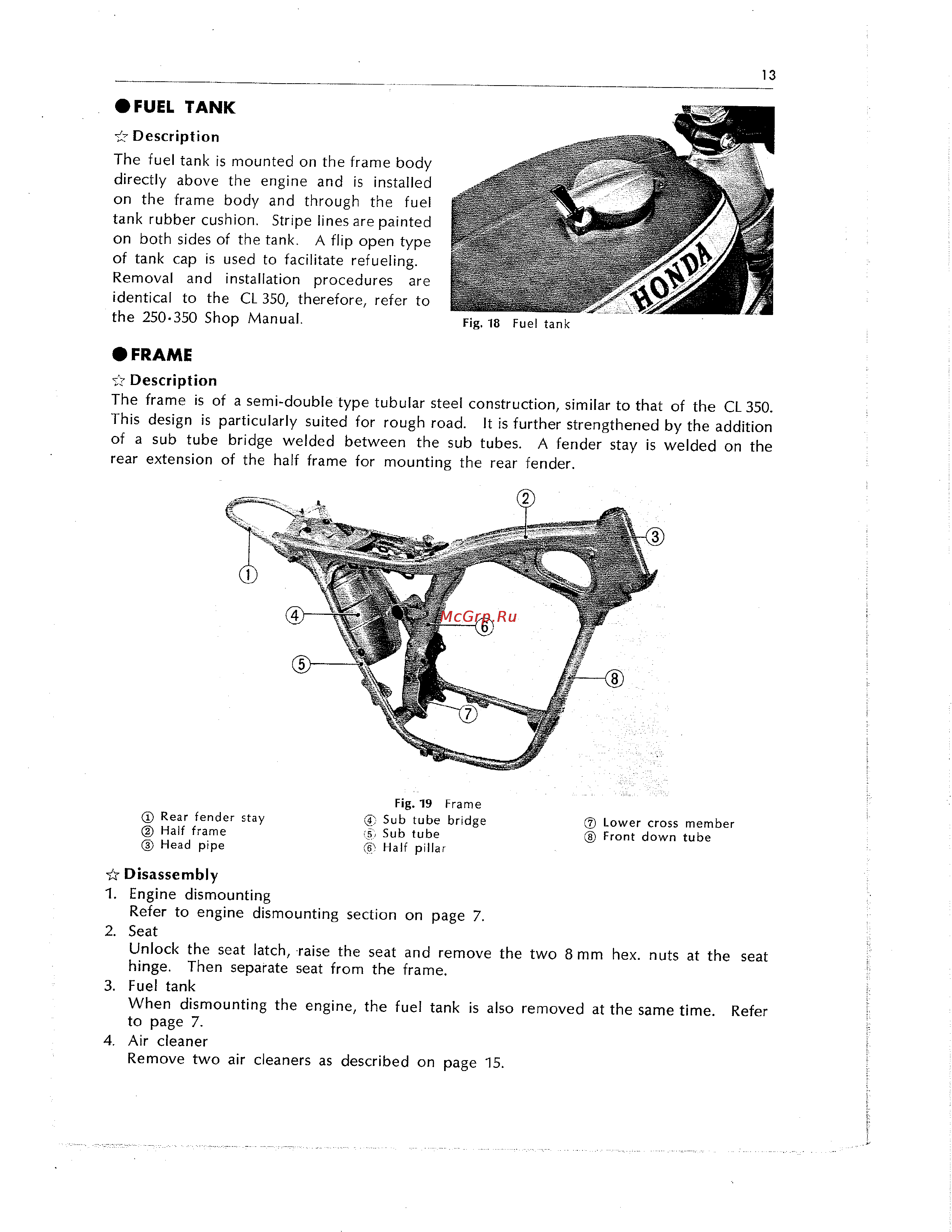Honda CB350 CL350 [210/219] Fuel tank