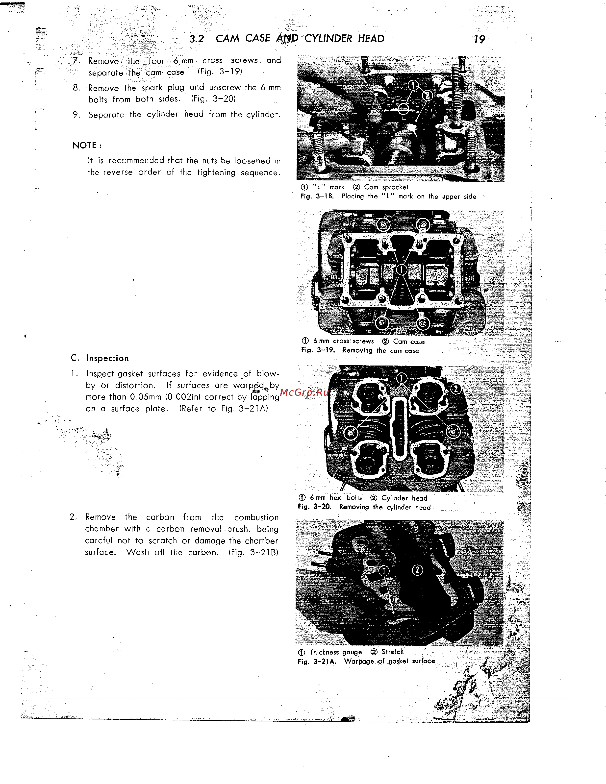 Honda CB350 CL350 [30/219] Cam case and cylinder head