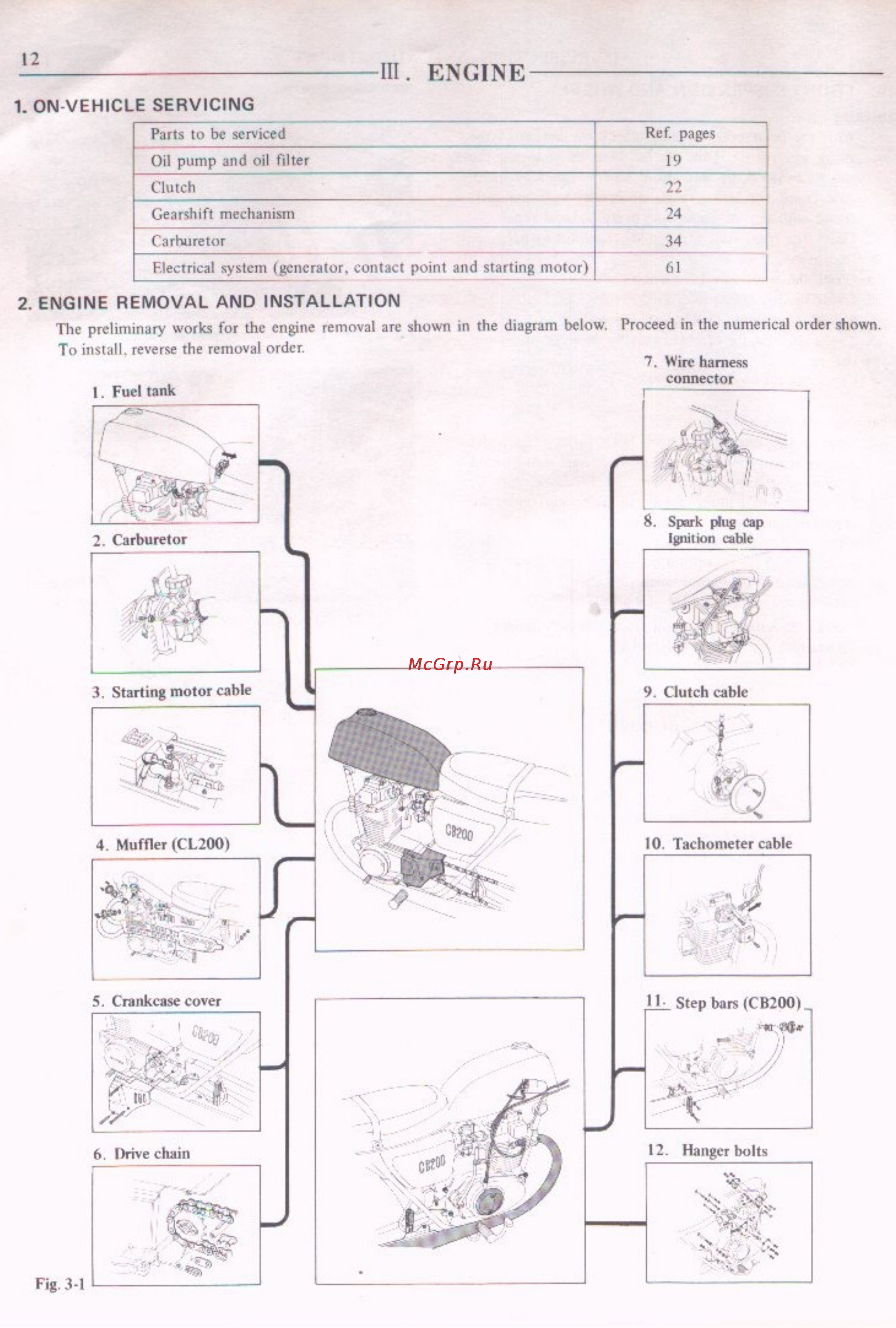 Honda CB200 (1974) [16/98] Engine